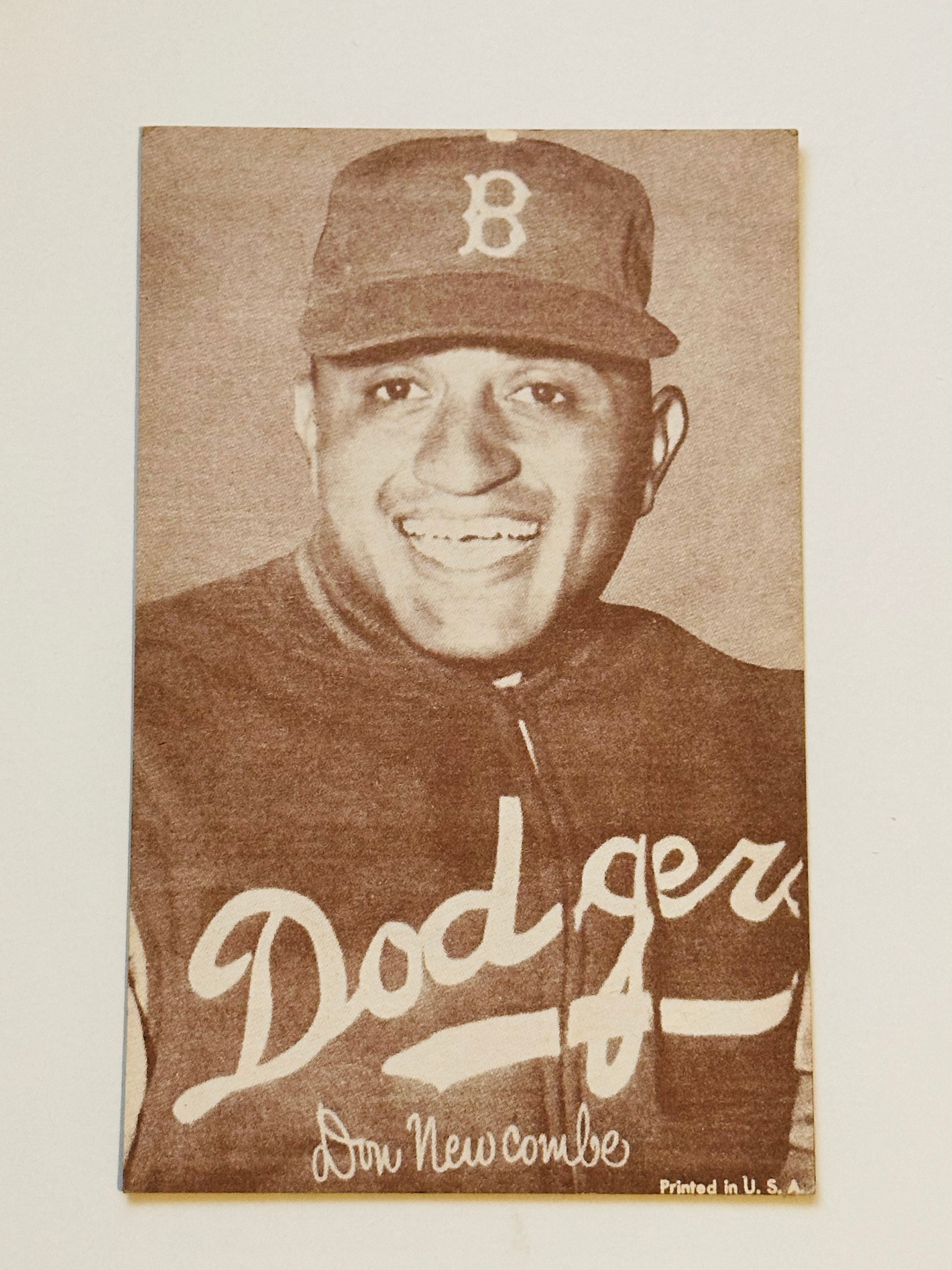 1947 Exhibit Don Newcombe Rare Vintage Baseball Card - Perfect for Collectors, Sports Memorabilia Display & Gift for Baseball Fans