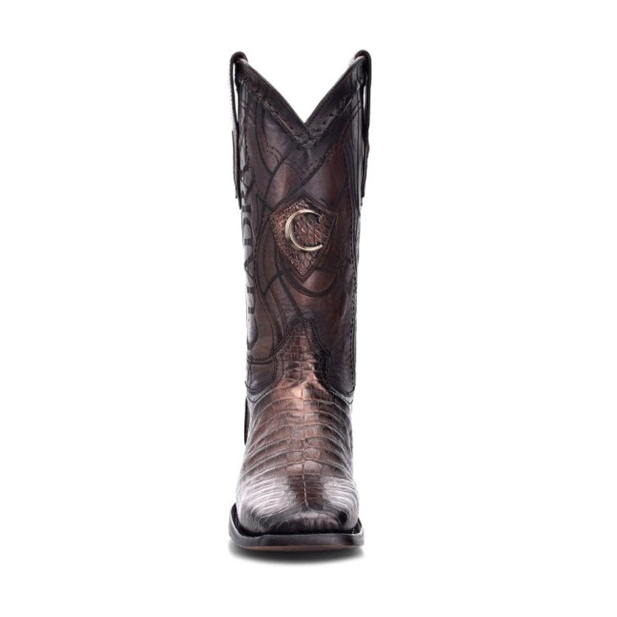 Men's Cuadra Brown Casual Cowboy Fuscus Caiman Leather Boots – Stylish Western Boots for Everyday Wear & Outdoor Adventures