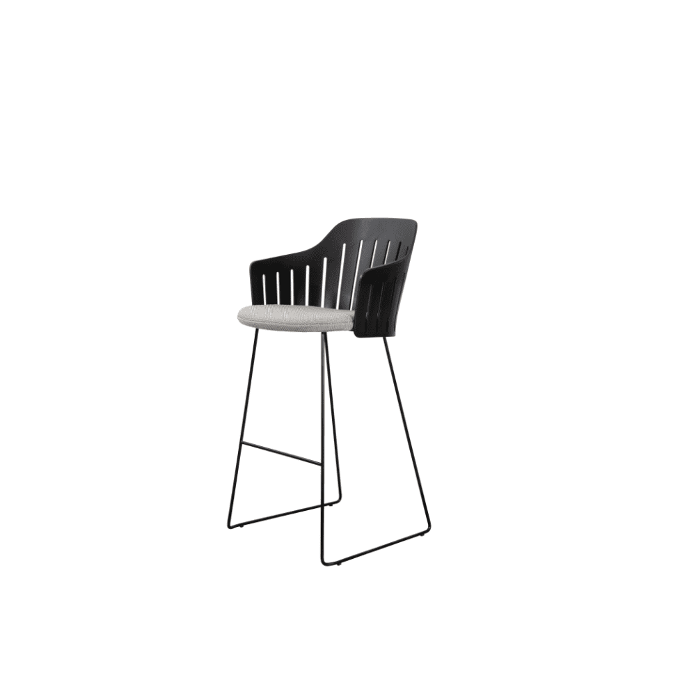 Premium Outdoor Bar Stool - Heavy Duty Patio Bar Chair with Backrest, Weather-Resistant & Comfortable for Garden, Deck, Poolside & Outdoor Dining