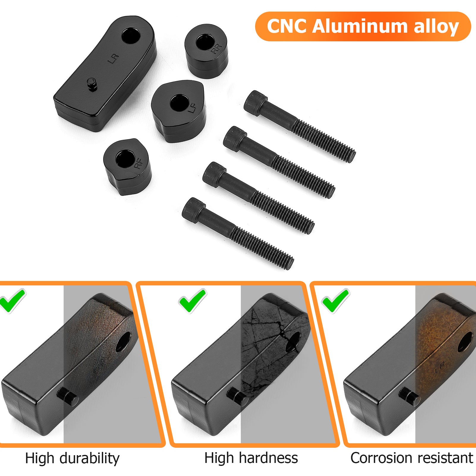 Harley Softail FL Foot Control Extension Spacers for 2018-2025 Models - Driver Floorboard Upgrade for Comfort & Control - Perfect for Long Rides & Custom Bike Builds