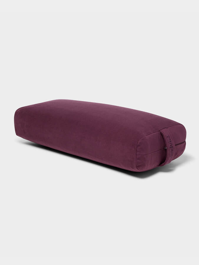 Manduka Rectangular Enlight Technology Meditation Bolster Cushion - Premium Yoga Support for Back, Hips & Knees - Ideal for Meditation, Yin Yoga & Home Relaxation