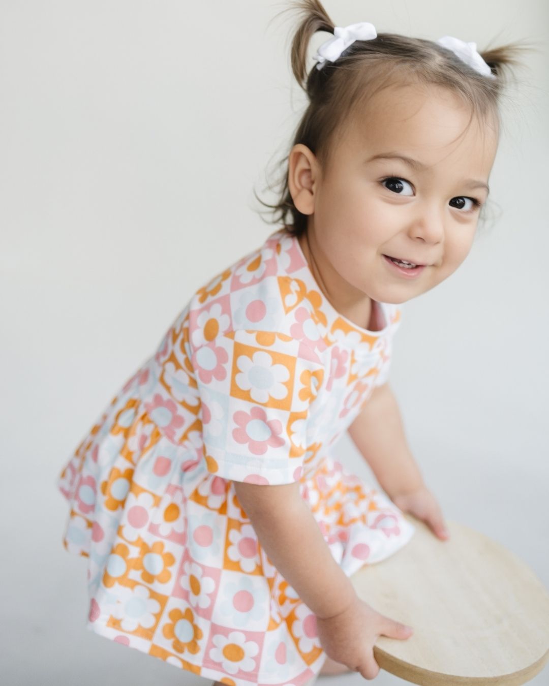 Stylish Cotton Peplum Top & Skirt Set with Checkered & Floral Print - Perfect for Casual Outings, Date Nights & Summer Vacations