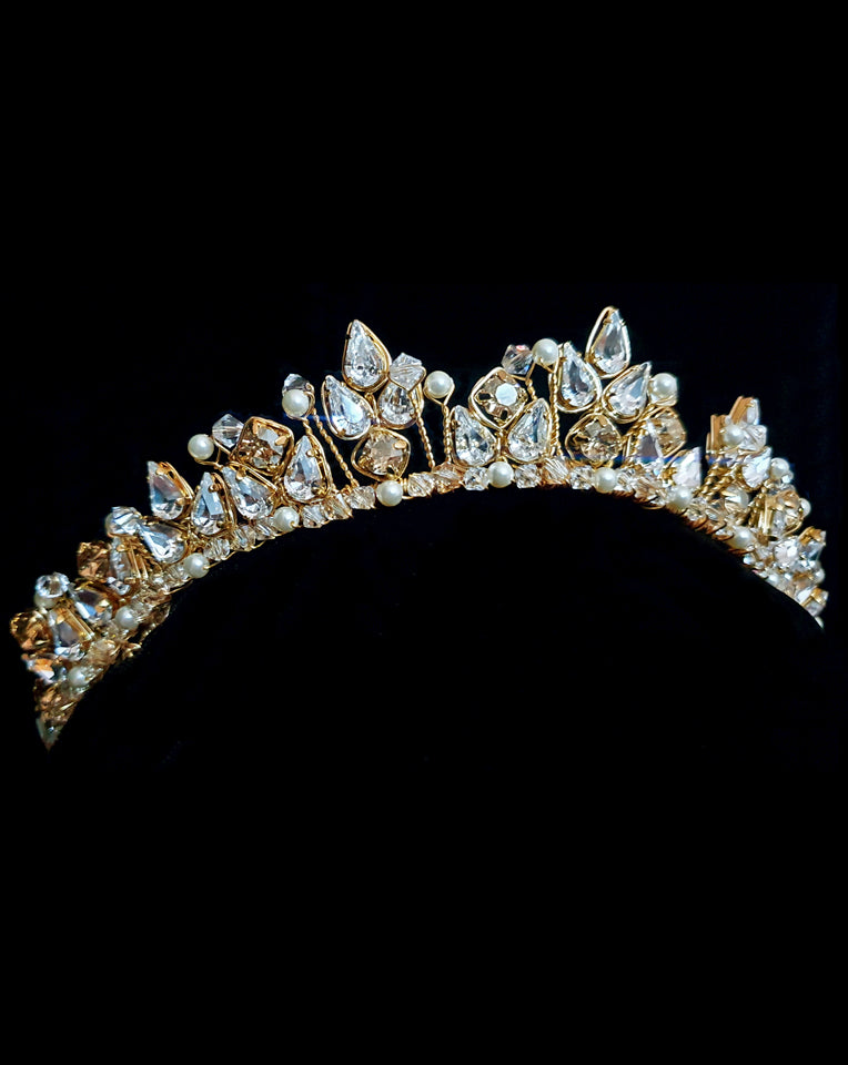 Elegant Crystal Wedding Crown - Bella Crown by Kezani | Perfect for Brides, Bridesmaids & Special Occasions | Buy or Rent Online