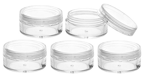 Travel Pots 10ml (All Transparent) 5 Piece