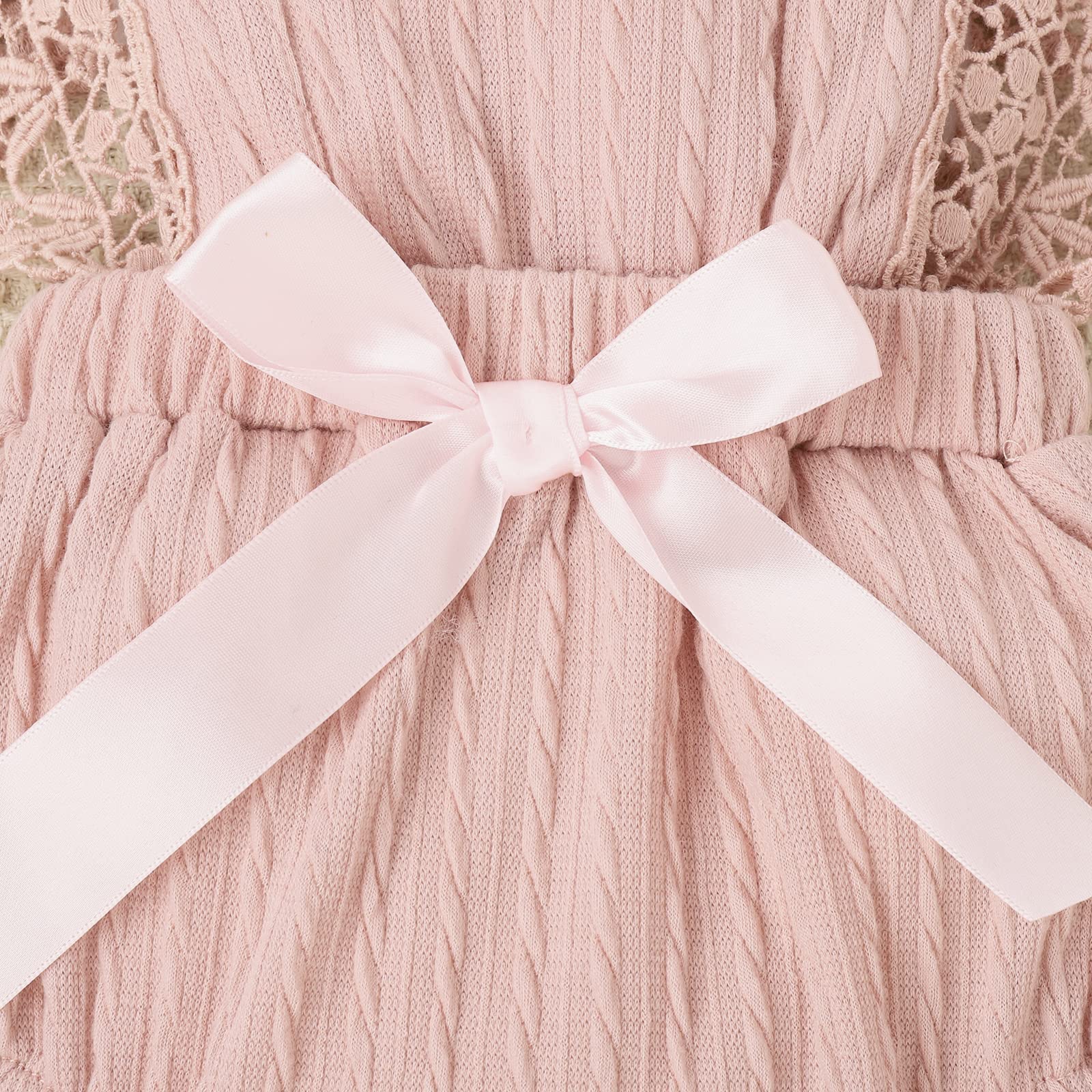Adorable Baby Girl Rompers - Sleeveless Lace Summer Outfits with Ruffles for Newborns | Perfect for Photoshoots, Parties & Playtime
