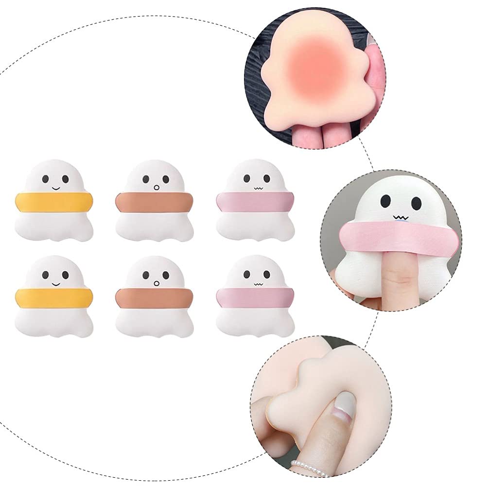 6pcs Synthetic Makeup Sponge Set - Soft Powder Puff & Blending Sponge for Flawless Foundation, Concealer & Contouring | Ideal for Daily Makeup, Travel & Professional Use