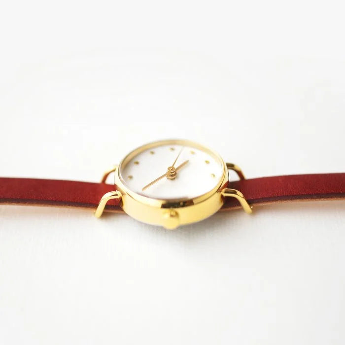 Elegant Women's Crystal Wristwatch - Japanese Handmade White Watch for Formal Events & Daily Wear