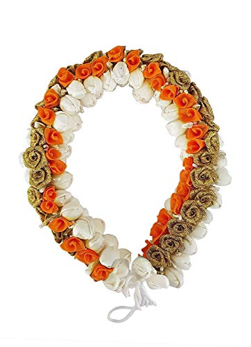 Wizme Artificial Flower Hair Gajra for Girls - Elegant Hair Accessory for Weddings & Parties - Best Gift for Sister & Mother - 15g Pack of 1 - Perfect for Bridal, Festive & Special Occasions