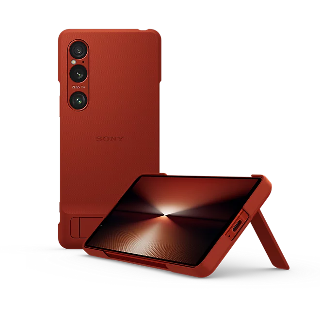 Original Sony Xperia 1 VI Case with Stand XQZ CBEC - Shockproof Protective Cover with Kickstand for Sony Xperia 1 VI Smartphone - Perfect for Work, Travel & Entertainment