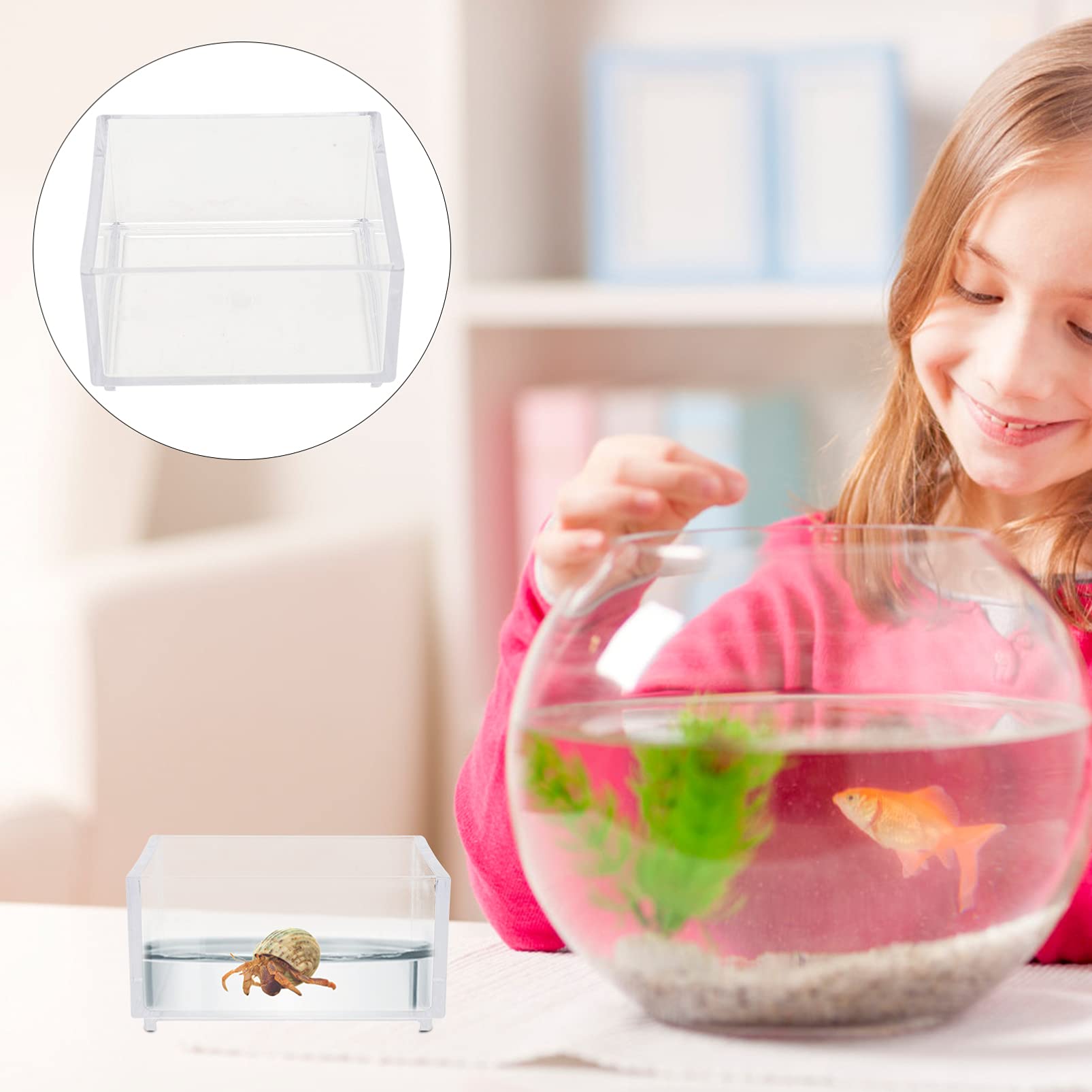 Balacoo 2-Pack Hamster Food & Water Bowls for Pets & Reptiles - Durable Feeding Dishes for Small Animals