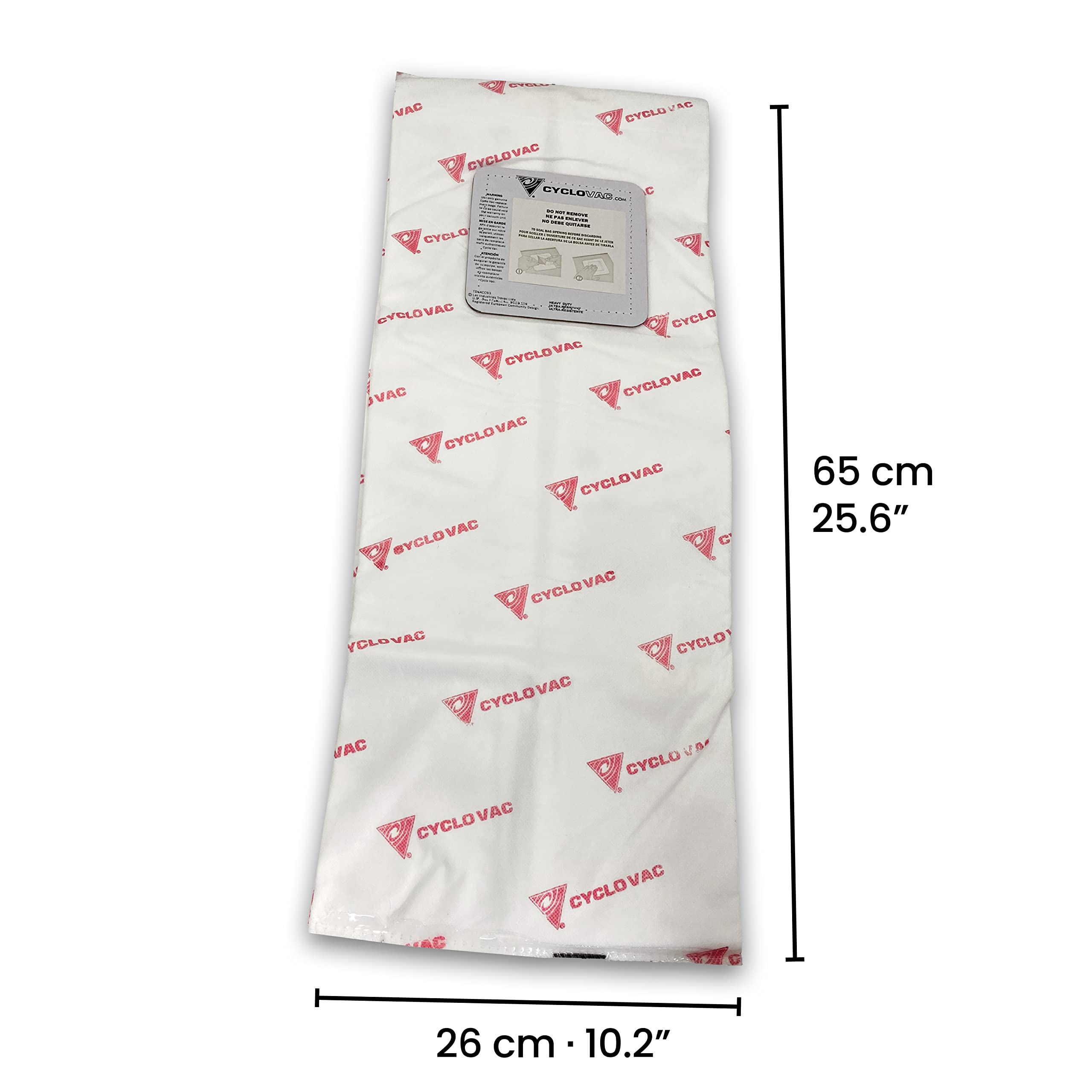 CycloVac TDSAC93C High Efficiency Heavy Duty Central Vacuum Electrostatic Bags - 3 Pack | Perfect for Pet Hair, Allergen Removal & Whole-House Cleaning
