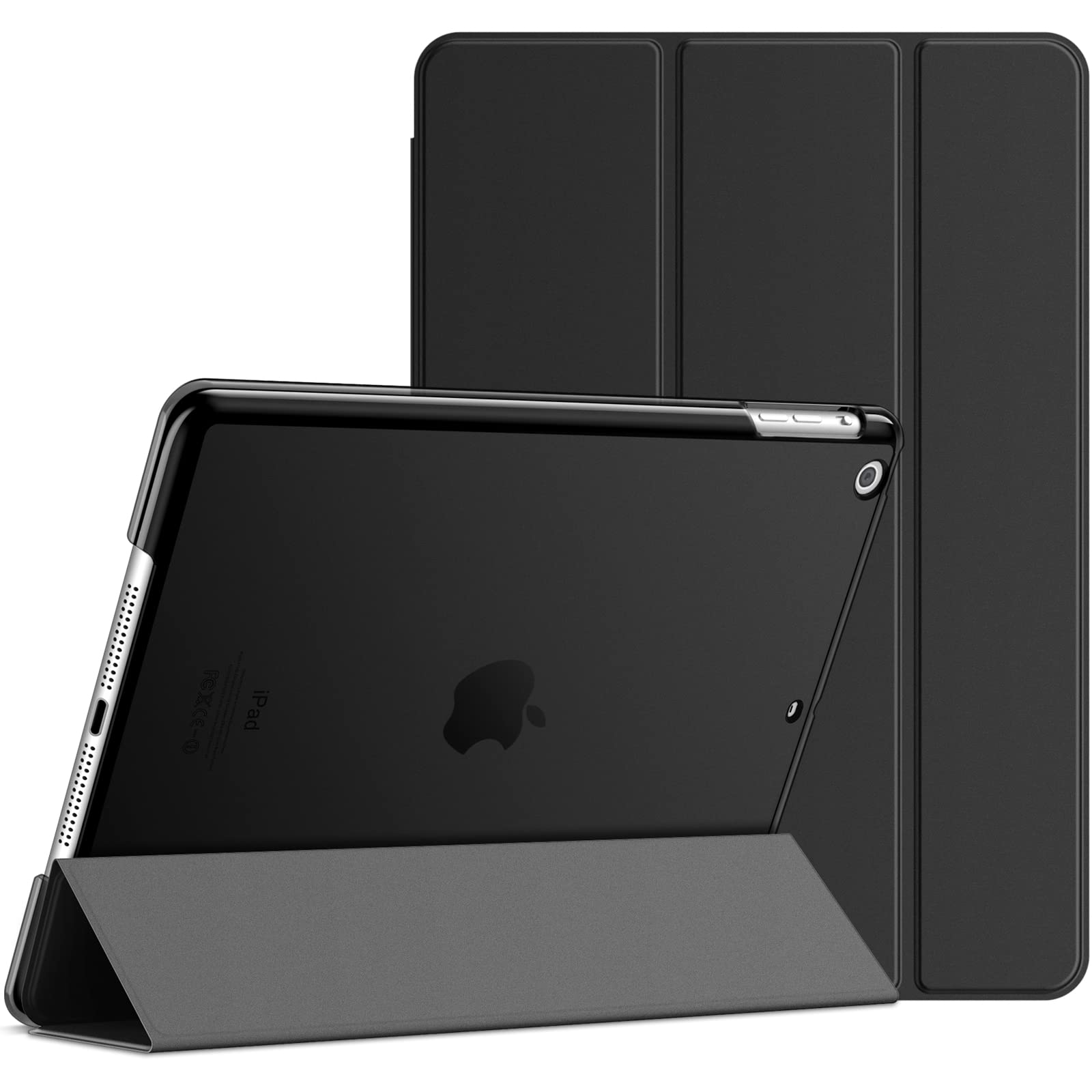 JETech iPad Air 1st Generation Case (9.7 Inch) - Slim Protective Smart Cover with Auto Wake/Sleep Feature - Compatible Only with iPad Air 1 (Not for Air 2/3/4/5) - Perfect for Work, School & Travel (Black)