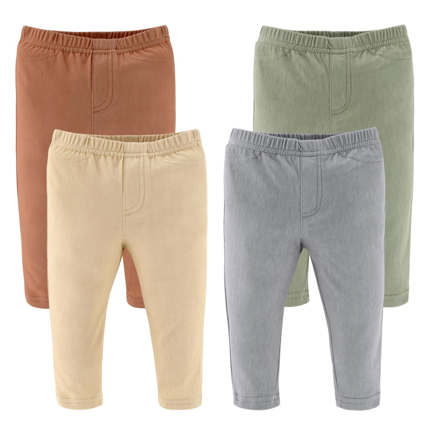 **Peanutshell Baby Pants for Boys & Girls - Soft Stretch Denim Jeans & Jeggings (Newborn-24 Months) - Perfect for Playtime, Daycare & Family Outings**