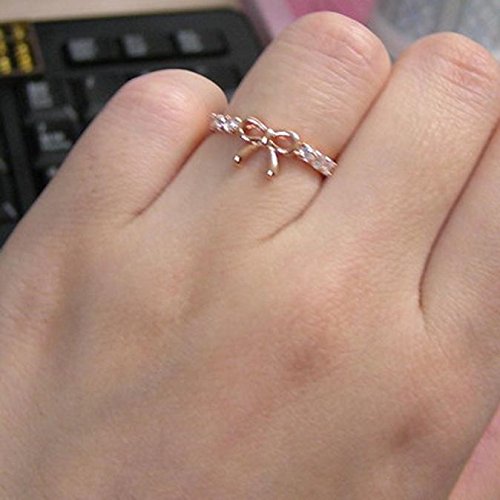 Crystal Bow Jewelry Set - Korean Style Transforming Rings for Men (Gold, One Size) | Fashion Accessories for Parties, Gifts & Everyday Wear