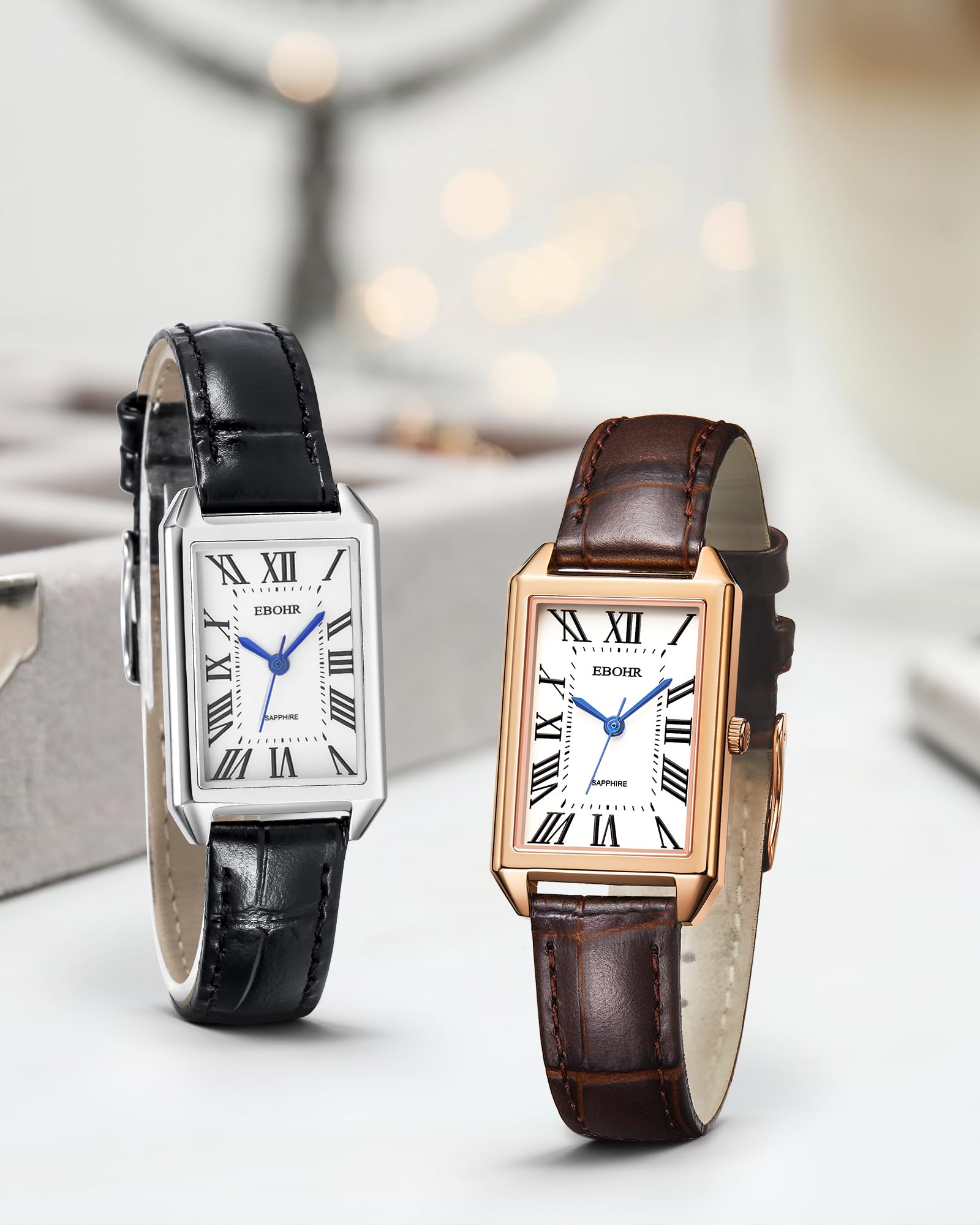 Elegant Women's Classic Quartz Watch with Genuine Cowhide Leather Band - Stylish & Durable Ladies Wristwatch for Work, Party, and Everyday Wear