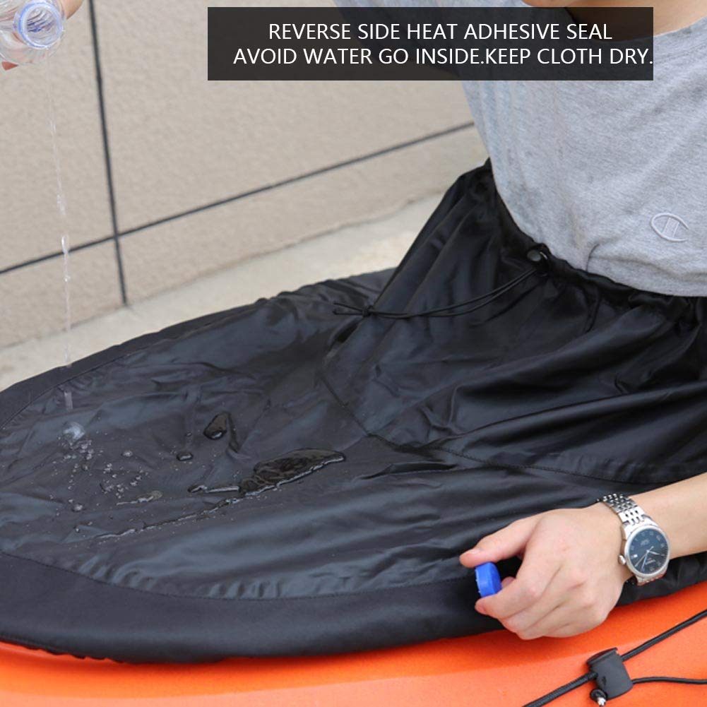 VBESTLIFE Adjustable Nylon Kayak Spray Skirt - Waterproof Deck Cover for Canoe & Kayak Accessories | Perfect for Whitewater Rafting, Sea Kayaking & Outdoor Water Sports