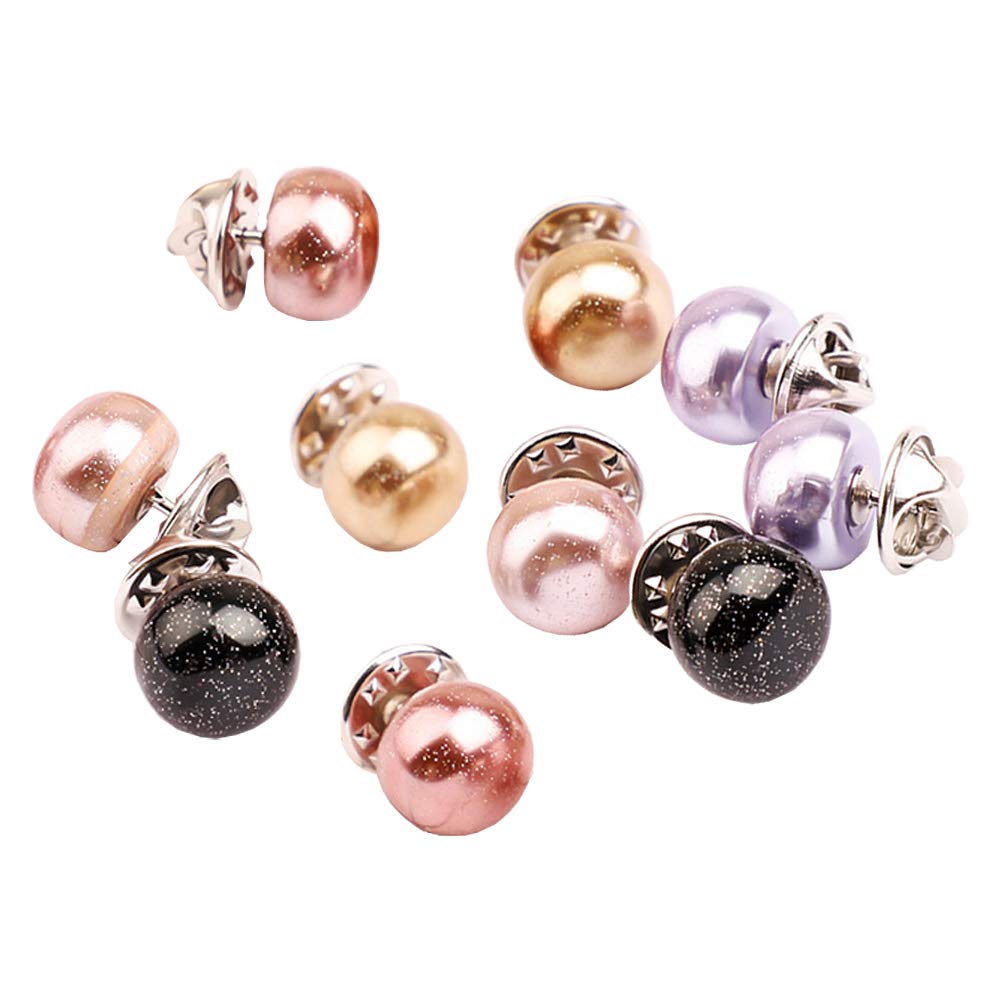 Joyci 10-Pack Women's Fashion Brooch Pins - Elegant Lapel Pins for Cardigans, Sweaters & Blouses - Safety Novelty Decorative Buttons with Pin Back Clutch - Perfect for Office Wear, Parties & Special Occasions