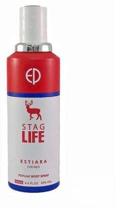 Estiara Stag Life Men's Body Spray - 200ML Long-Lasting Fragrance for Daily Use, Gym & Outdoor Activities