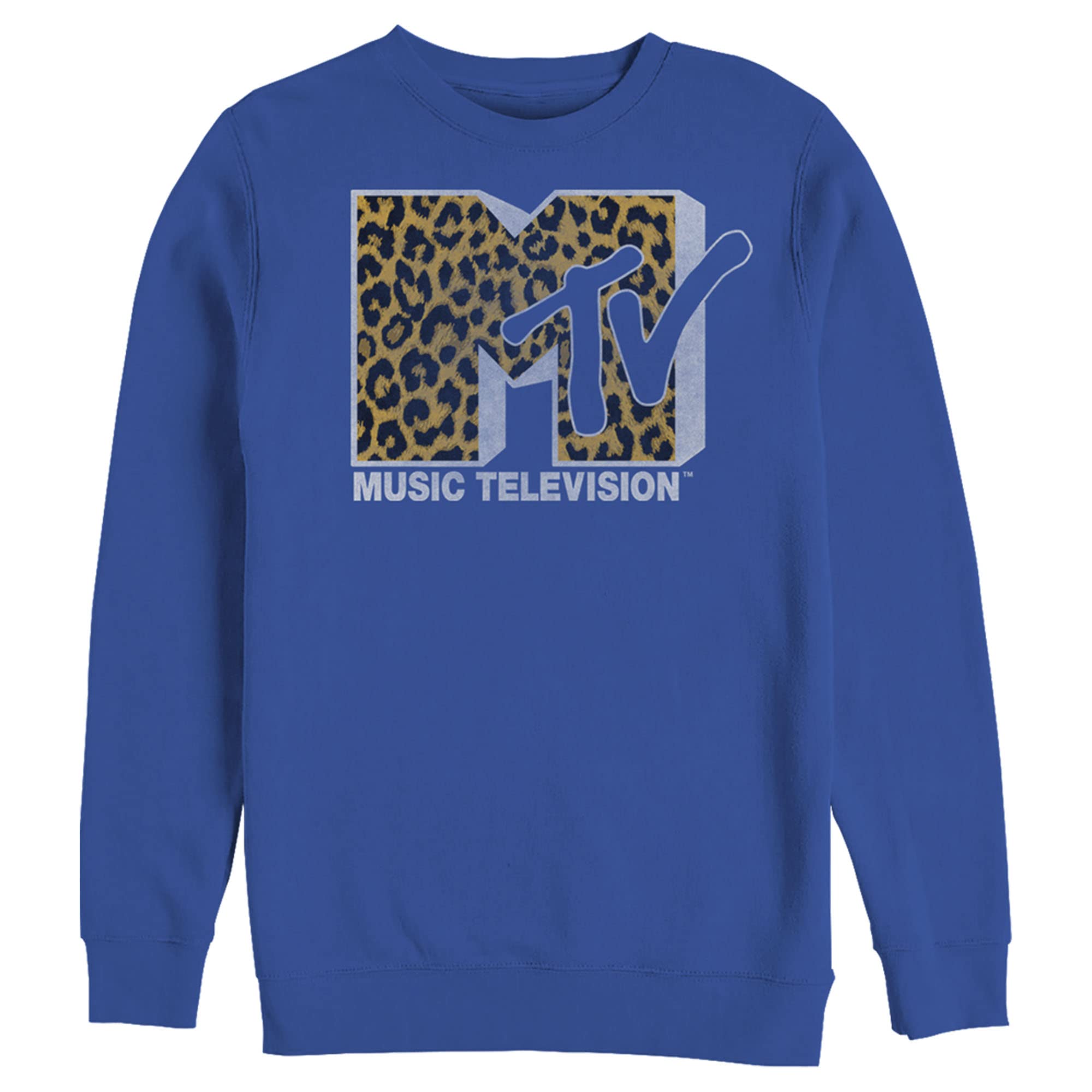 MTV Cheetah Print Men's Sweatshirt - Casual Streetwear Style