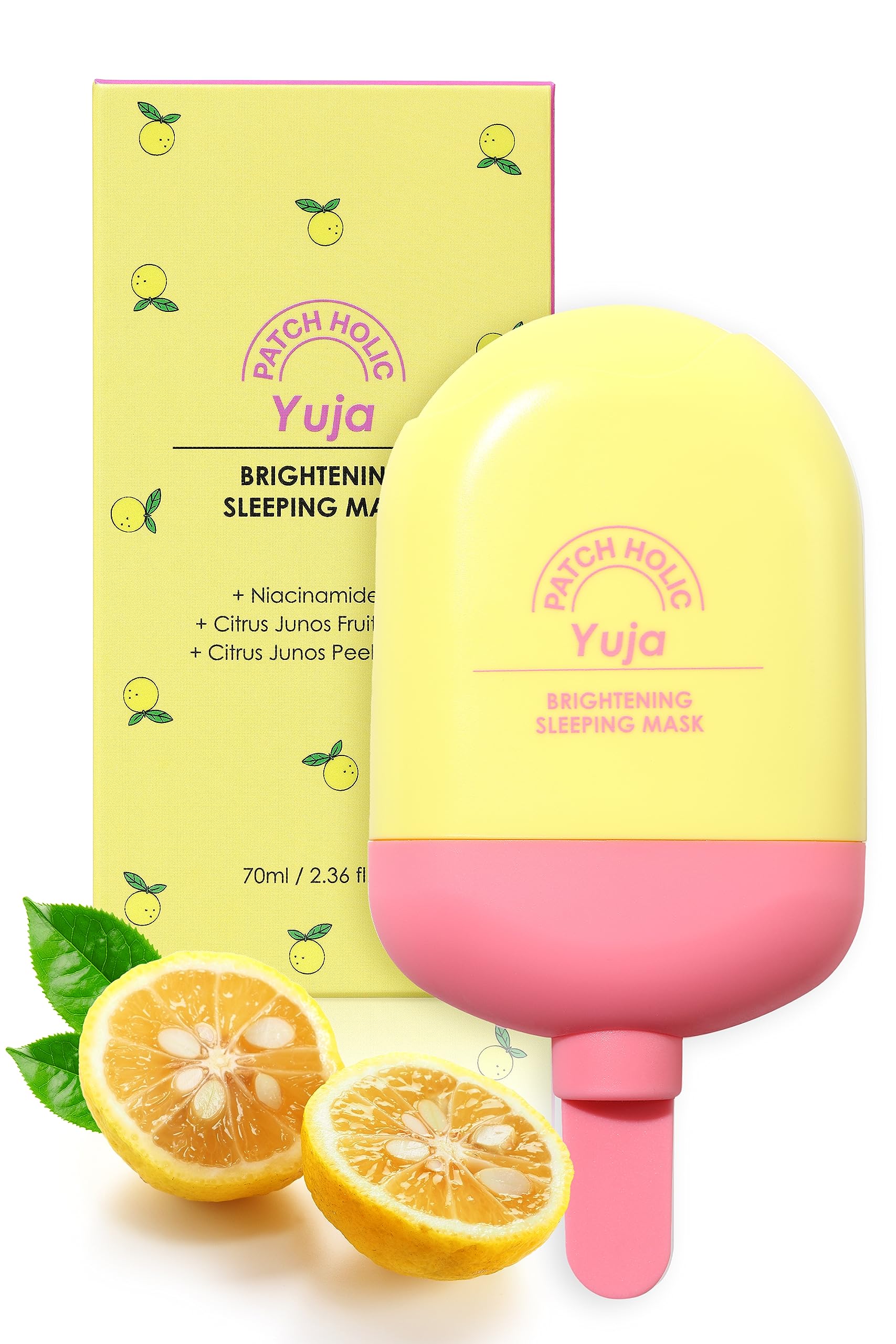 Vitamin C Brightening Sleeping Mask with Hyaluronic Acid | Wrinkle Reduction & Deep Hydration Night Face Mask | Yuja Skincare Essential for Glowing Skin | 2.36 fl oz | Perfect for Overnight Repair & Morning Radiance