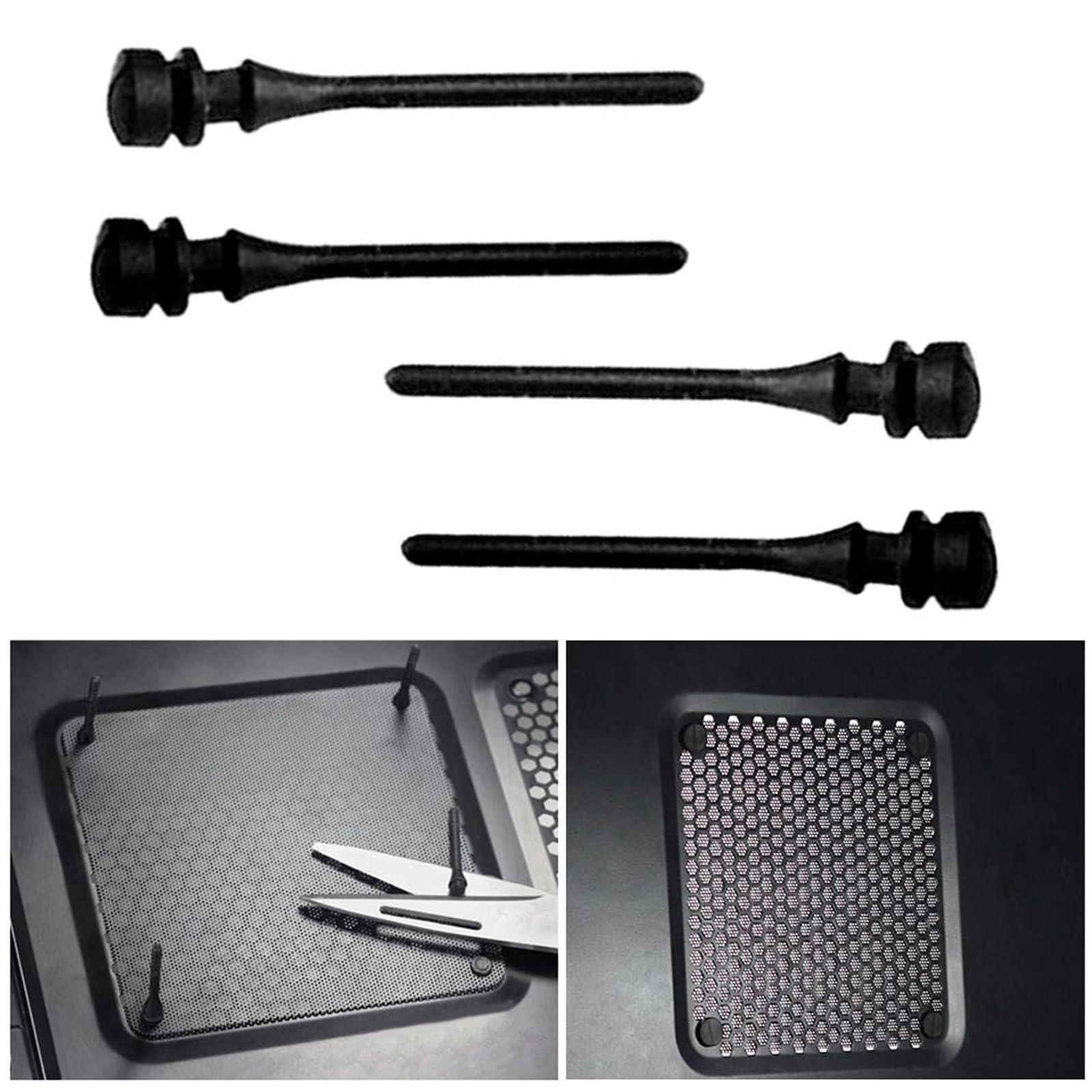Maouira 12/24/36PCS Computer Case Fan Mounting Screws Kit - Secure PC Cooling Fan Rivets for Desktop, Gaming PC & Server Builds - Perfect for DIY Computer Assembly & Cooling System Upgrades