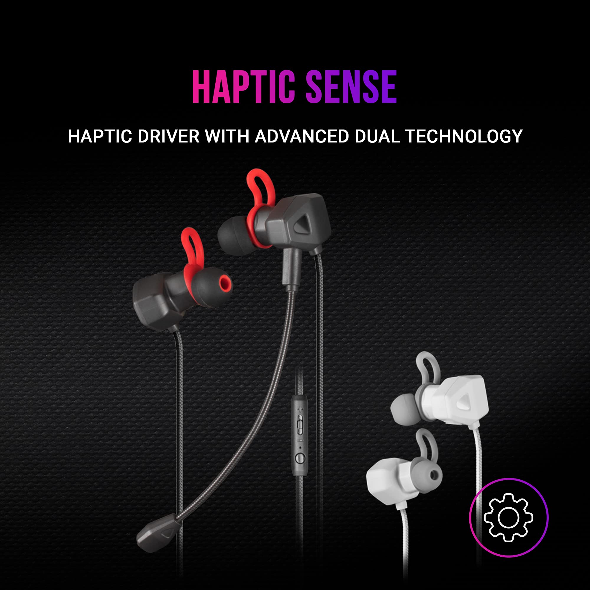 Mars Gaming MIHX Nero In-Ear Gaming Headset with Mic - Compatible with PS4, PS5, Xbox, Switch & PC - Lightweight Design for Long Gaming Sessions - Perfect for FPS, RPG & Online Multiplayer Games