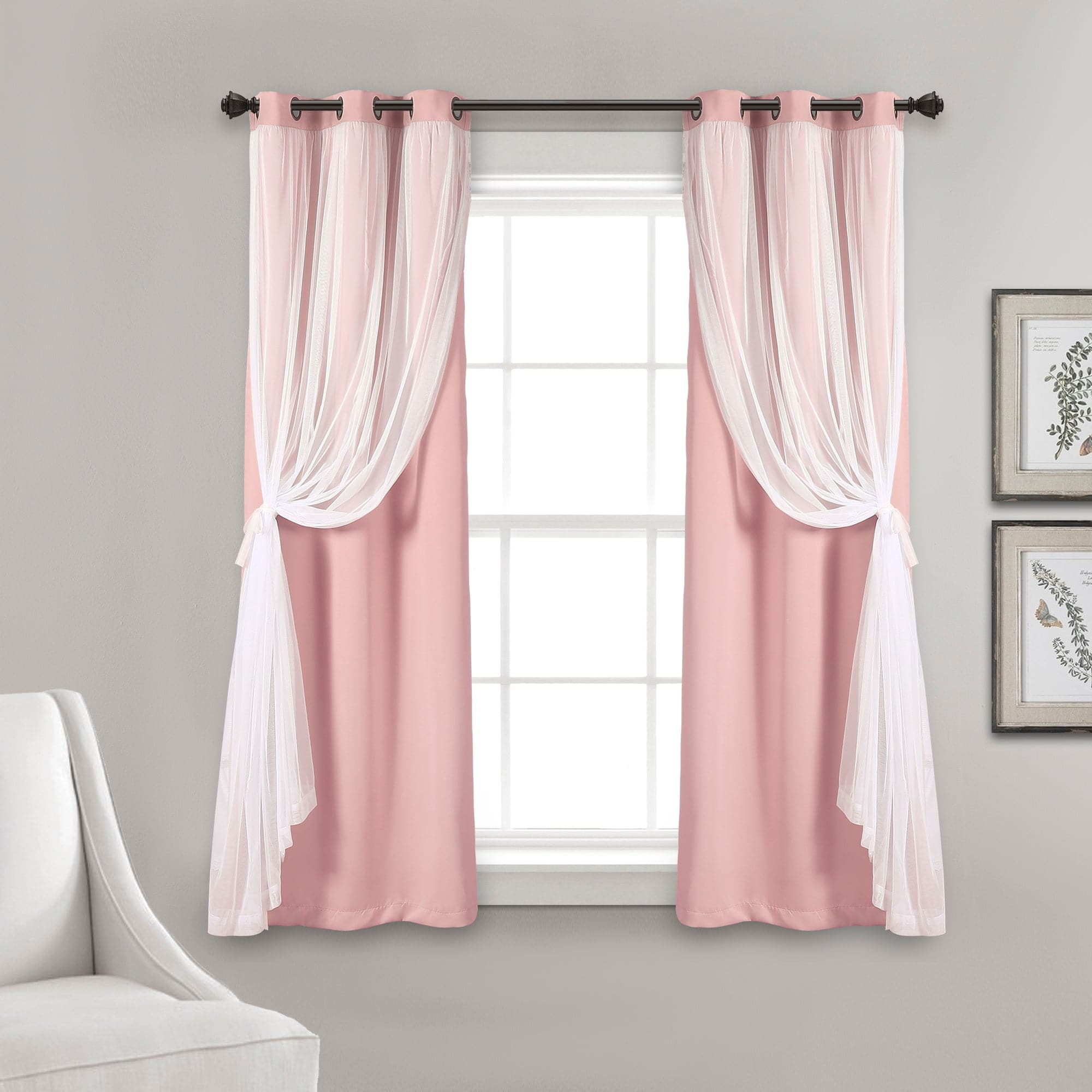 Blackout Curtains with Grommet Top & Insulated Lining - Thermal Sheer Window Panels for Bedroom, Living Room & Home Office - Energy Efficient & Noise Reducing