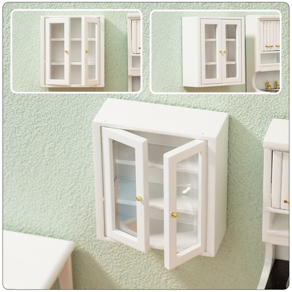 Miniature Wooden Cabinet Model - Tiny Dollhouse Furniture for Kitchen & Home Decor | Perfect for DIY Miniature House, Dollhouse Accessories & Collectible Displays