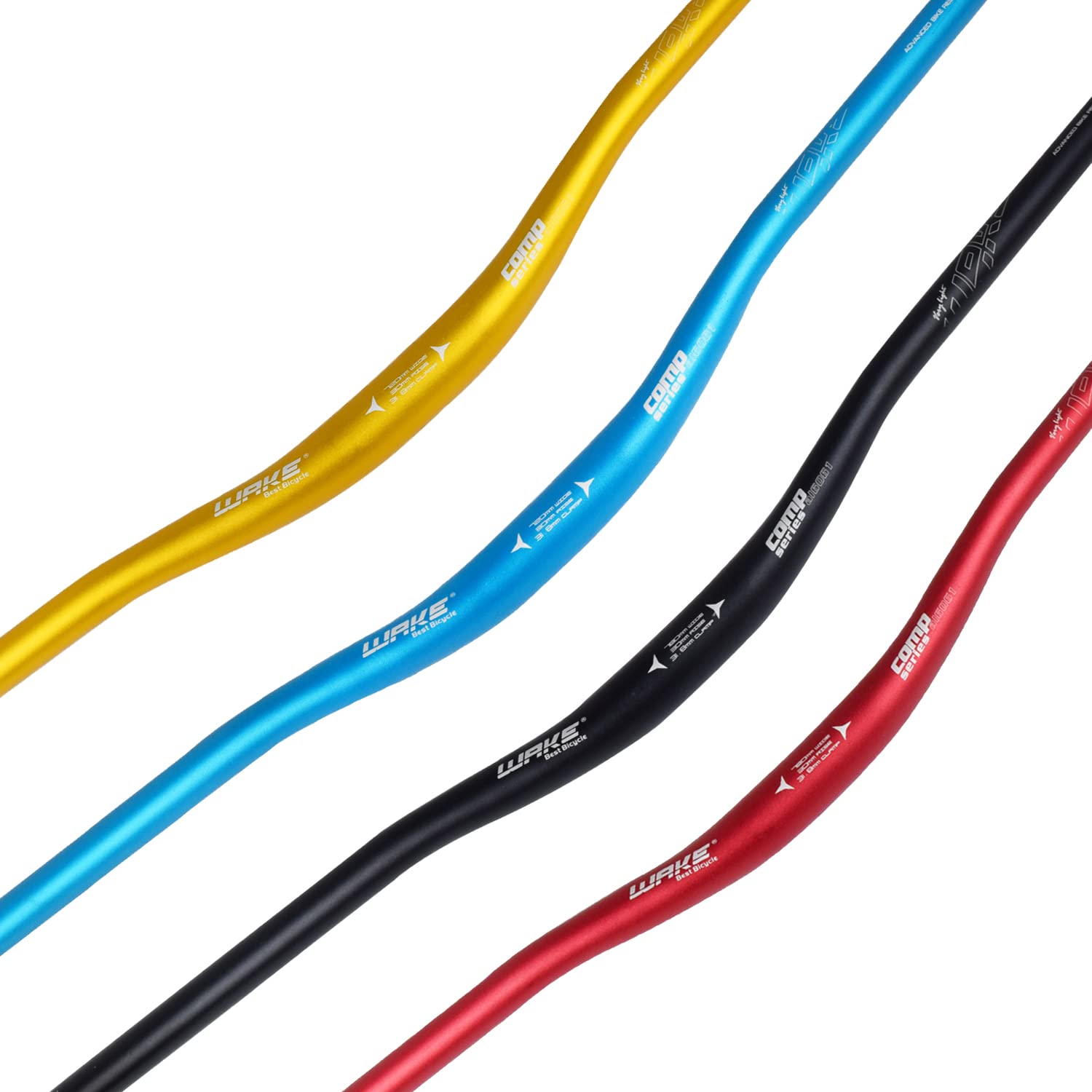 **Wake 31.8mm Mountain Bike Handlebar - 720mm/780mm Aluminum Alloy MTB Riser Bar for Downhill, Trail & Enduro Racing - Extra Long Bicycle Handlebars for Enhanced Control & Stability**
