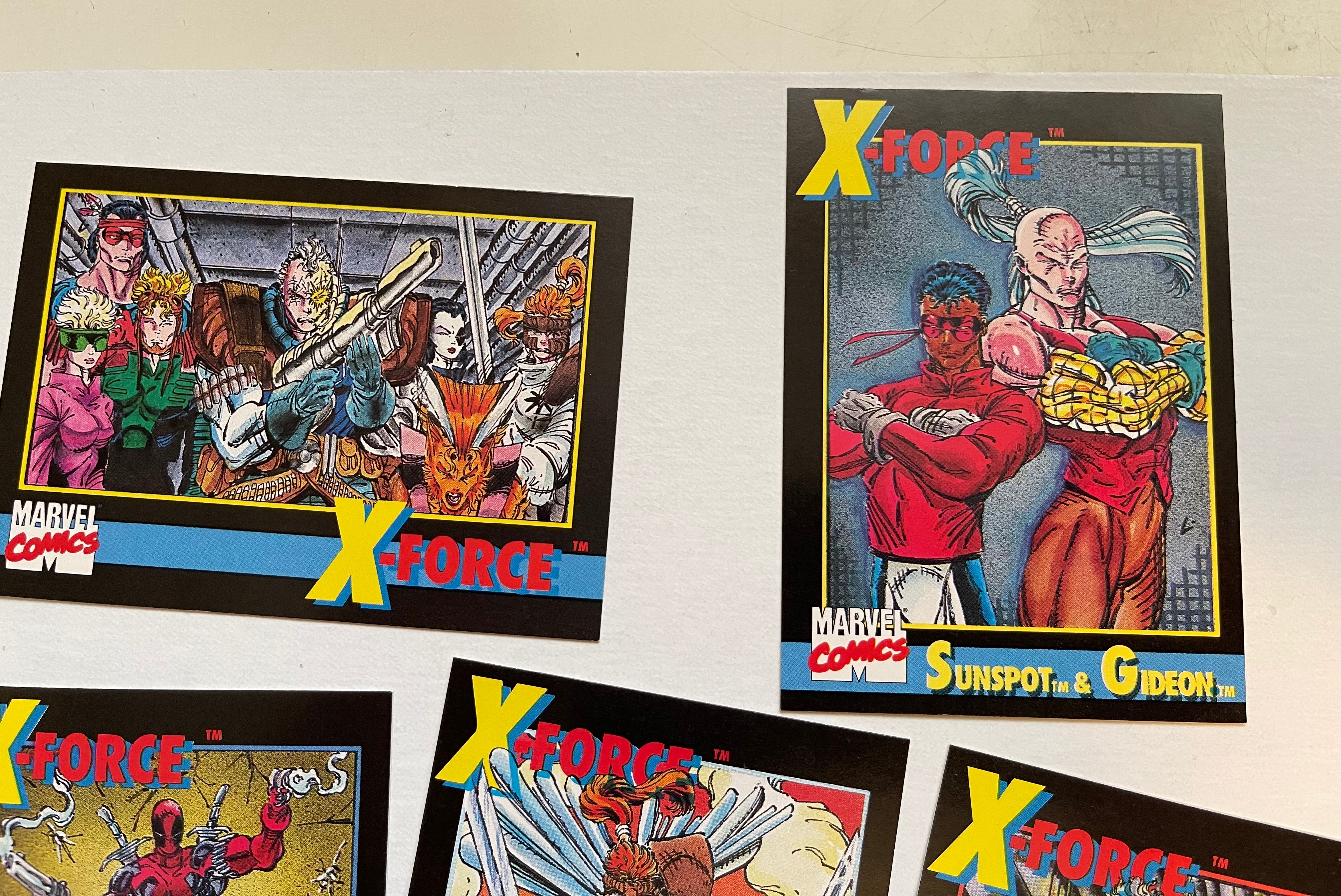 X-Force Marvel Comics Insert Set 1991 - Rare Collectible Cards for Superhero Fans & Comic Book Enthusiasts | Perfect for Display, Trading & Nostalgic Gift Giving