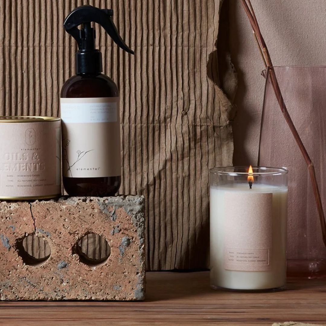 Premium Rosewood & Cassis Scented Natural Tin Candle - Handmade Soy Wax Candle for Home, Spa, Romantic Dinner & Relaxation
