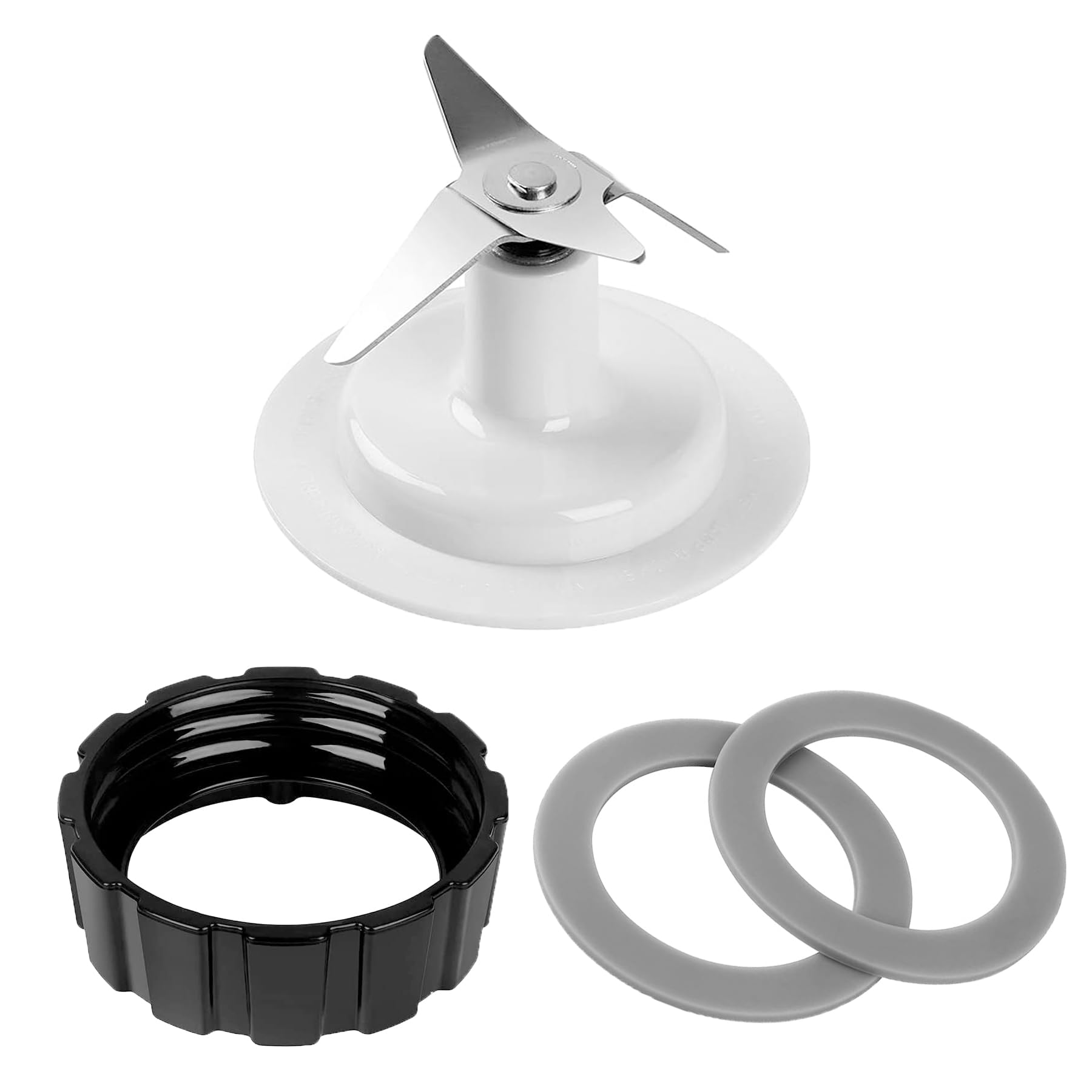 Hamilton Beach Blender Replacement Parts - Blades, Gasket, Base Cap & 2 Rubber O-Rings | Durable Accessories for Smooth Blending | Perfect for Home Kitchens & Smoothie Shops