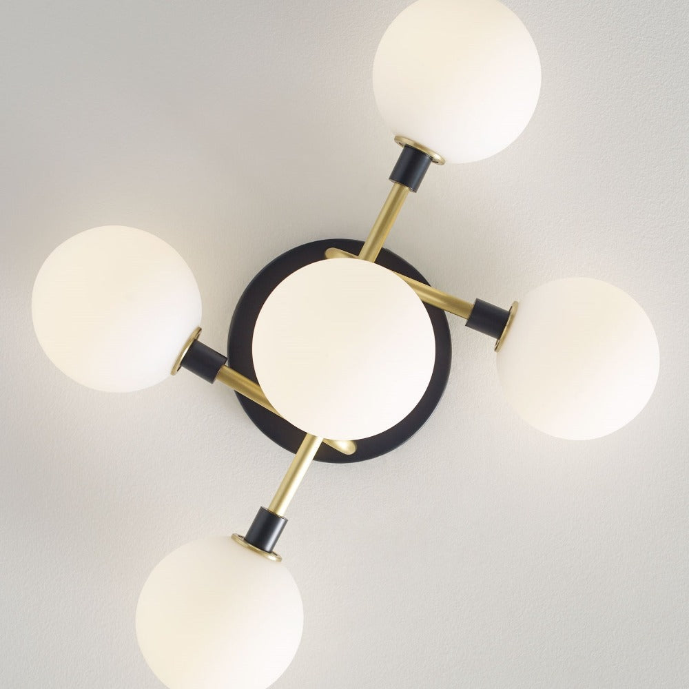 Ambra Flush Mount Ceiling Light - Modern LED Fixture for Bedroom, Living Room & Kitchen - Energy Efficient Indoor Lighting Solution