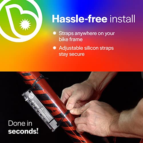 Brightz GoBrightz LED Bike Frame Light - 4 Modes (Flashing/Constant) for Night Cycling Safety - Waterproof Bicycle Accessories for Kids, Teens & Adults - Perfect for Commuting, Urban Riding & Outdoor Adventures