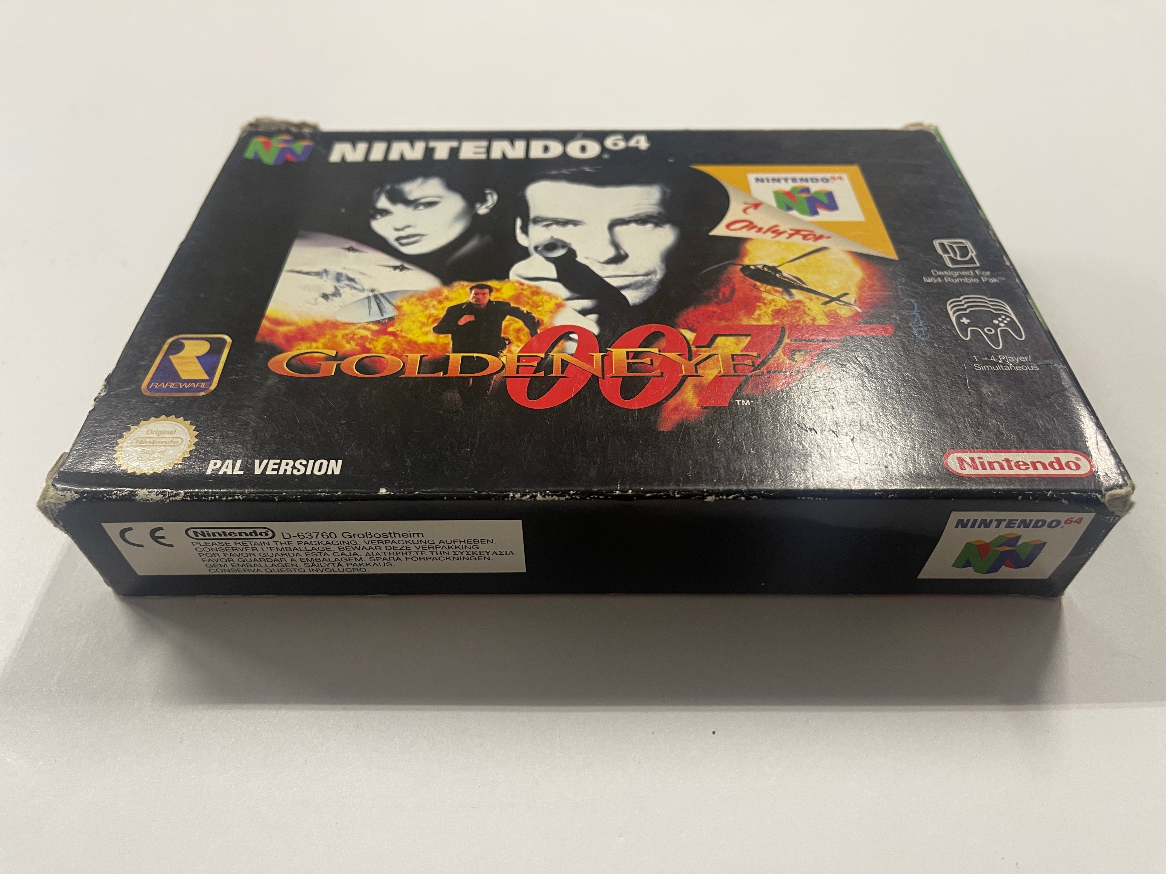 GoldenEye 007 Nintendo 64 Complete In Box - Rare Retro Video Game for N64 Console Collectors | Perfect for Gaming Nostalgia & Display