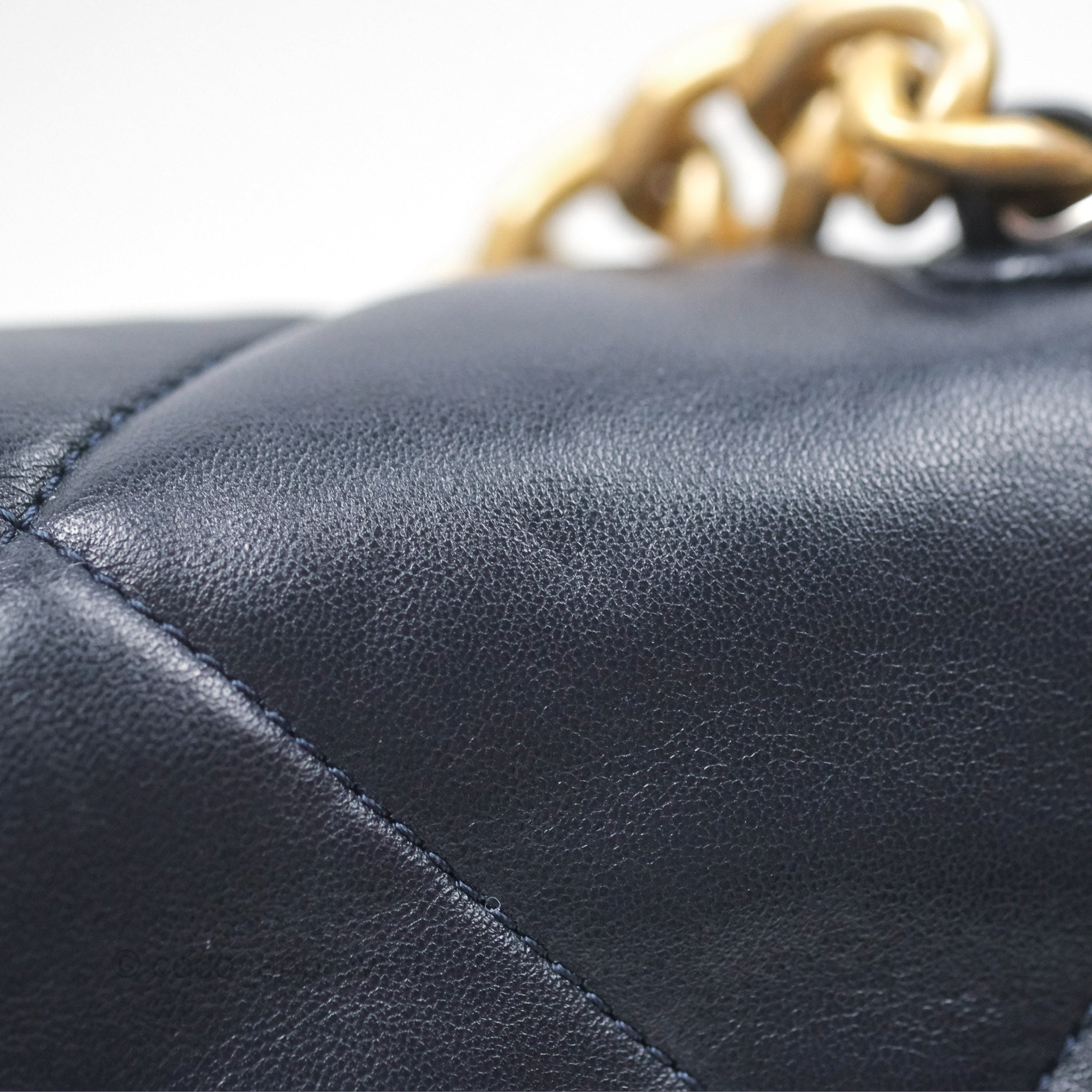 Chanel 19 Small Navy Blue Leather Flap Bag with Mixed Hardware - Luxury Shoulder Bag for Women, Perfect for Work, Date Night & Special Occasions