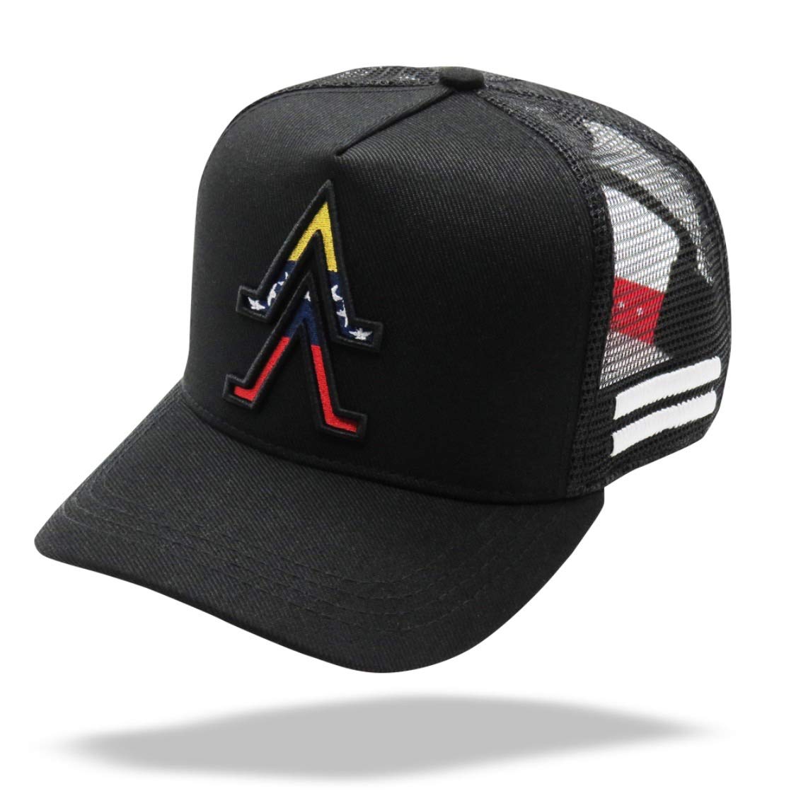 Venezuela Trucker Hat - Adjustable Snapback Cap for Men & Women - Black - Perfect for Outdoor Activities, Sports, and Casual Wear
