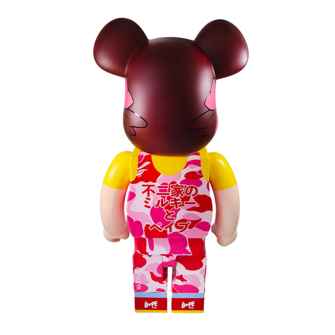 1000% Bearbrick BAPE × Pekochan (Pink) Collectible Art Toy - Limited Edition Collaboration Figure for Display & Investment | Perfect for Home Decor, Office Display & Anime Collections