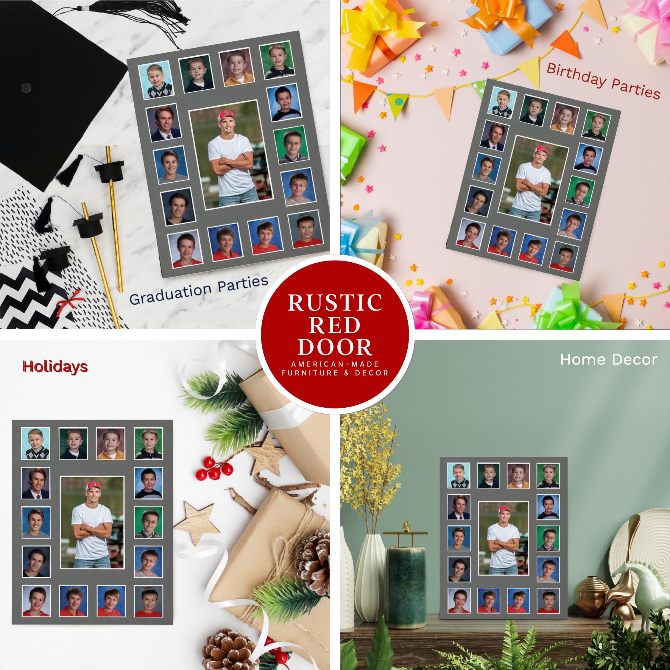 Rustic Red Door Co. Class of 2039 Photo Mat - 11