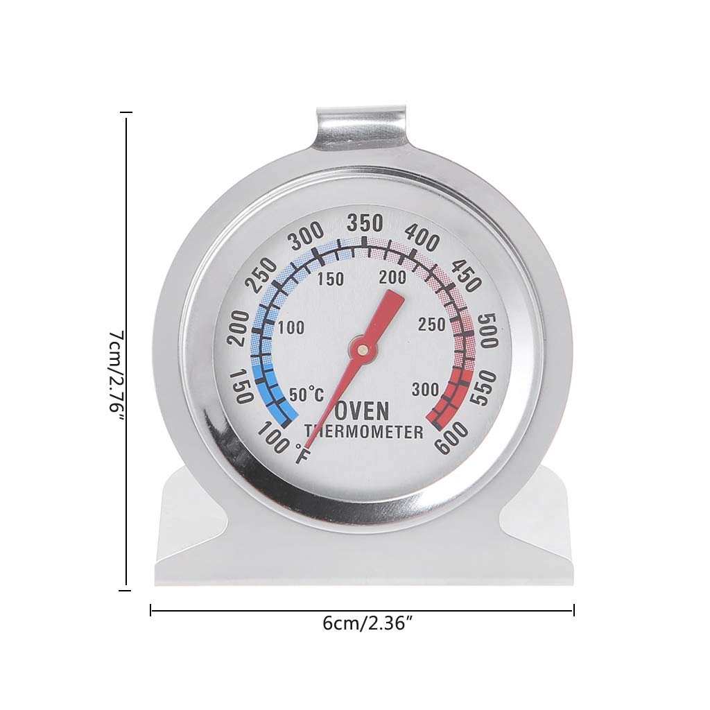 Youngy Dial Stainless Steel Oven Thermometer - High Accuracy Temperature Gauge for Baking, Cooking, Roasting - Perfect for Kitchen, BBQ, Pizza Oven & Home Baking Supplies