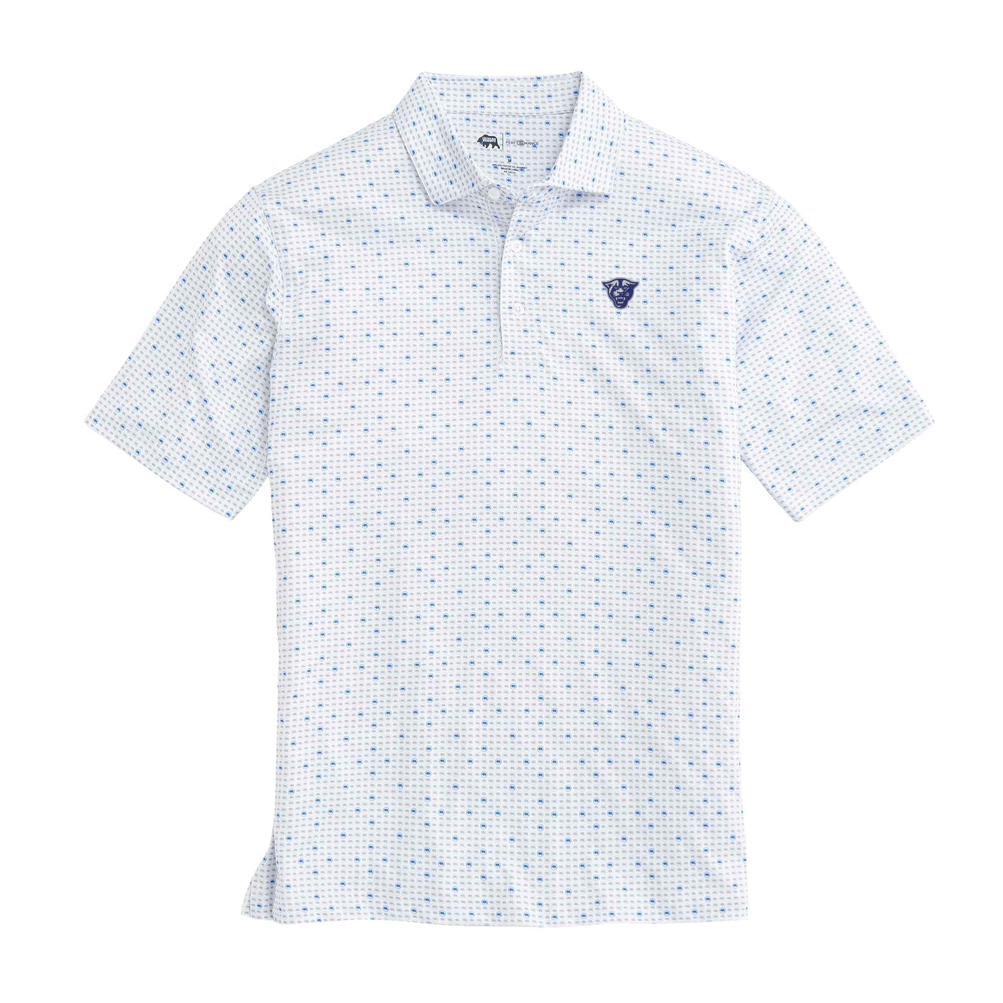 Georgia State University Logo Embroidered Performance Polo Shirt - Moisture Wicking, Breathable Fabric for Golf, Tennis & Casual Wear