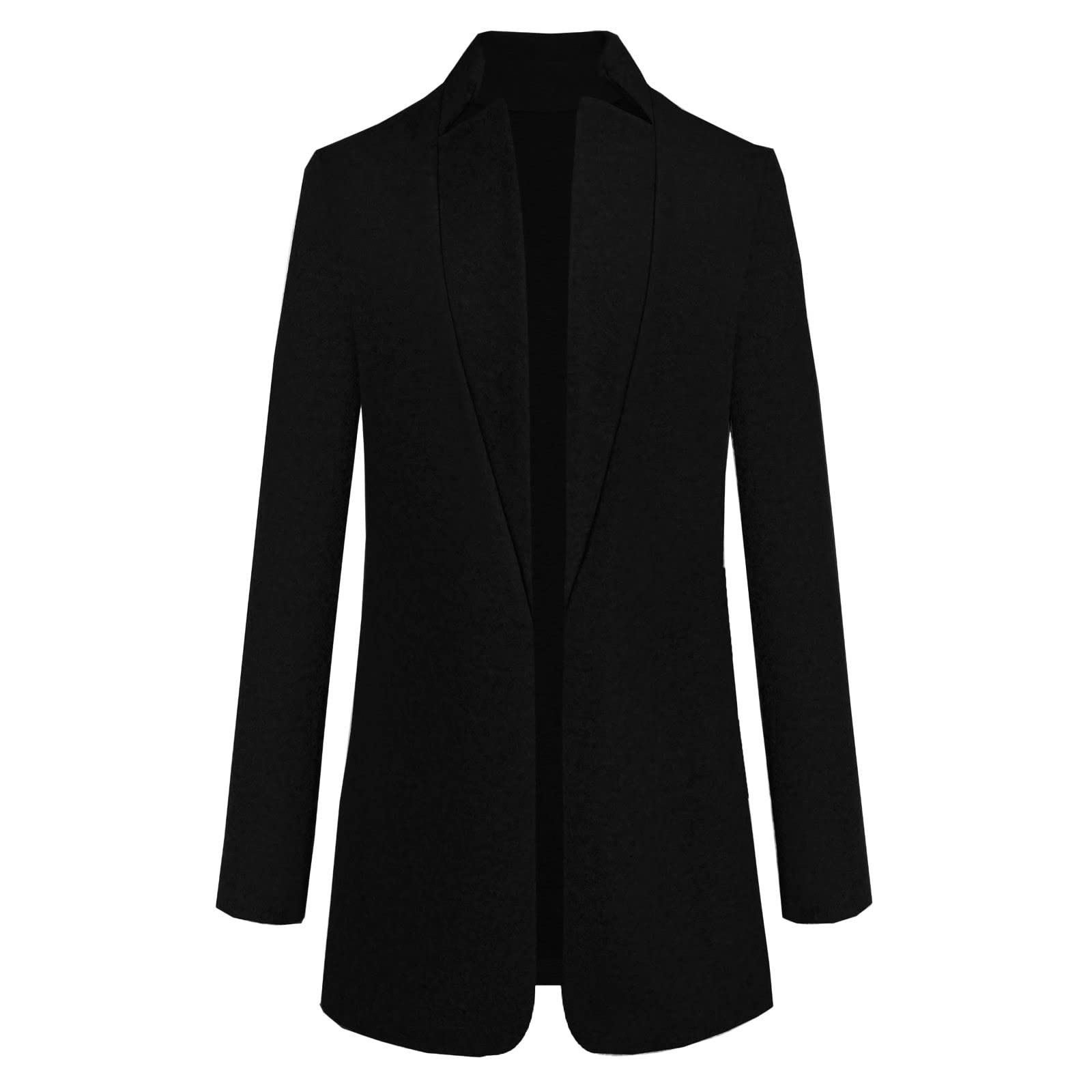 Women's Faux Wool Trench Coat - Warm & Soft Long Overcoat Fleece Jacket for Ladies | Perfect for Winter Fashion, Office Wear & Outdoor Activities