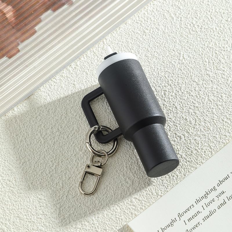 Detachable Mini Tumbler Keychain with Lipstick Storage - Cute Cup Keychain for Women, School Bag Accessory & Backpack Charm - Perfect for Daily Use, Travel, and Gift Giving