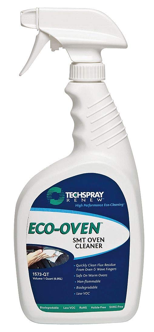 TECHSPRAY 1573-QT Eco-Friendly Oven Cleaner Spray - 1 Quart Bottle | Heavy-Duty Degreaser for Stovetops, Ranges & Kitchen Appliances | Safe for Home & Commercial Use