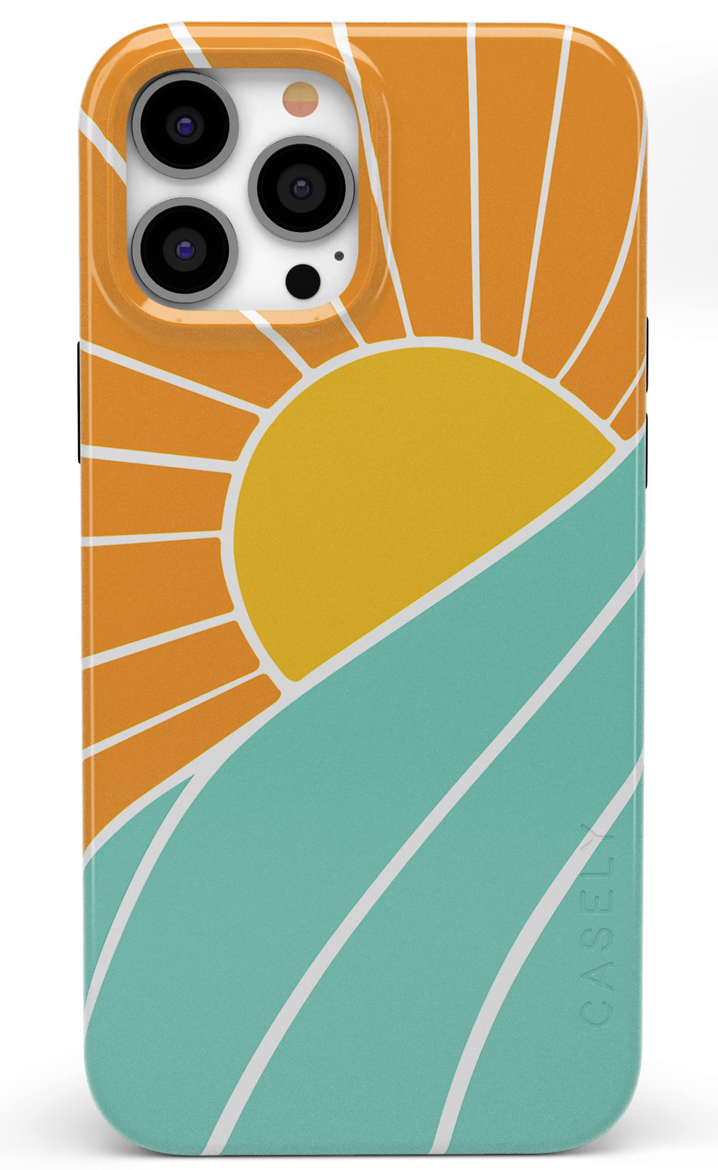 Casely iPhone 13 Pro Max Case with MagSafe - Waves & Rays Design, Shockproof Protective Cover for Women | Perfect for Beach Days, Summer Outings & Everyday Use