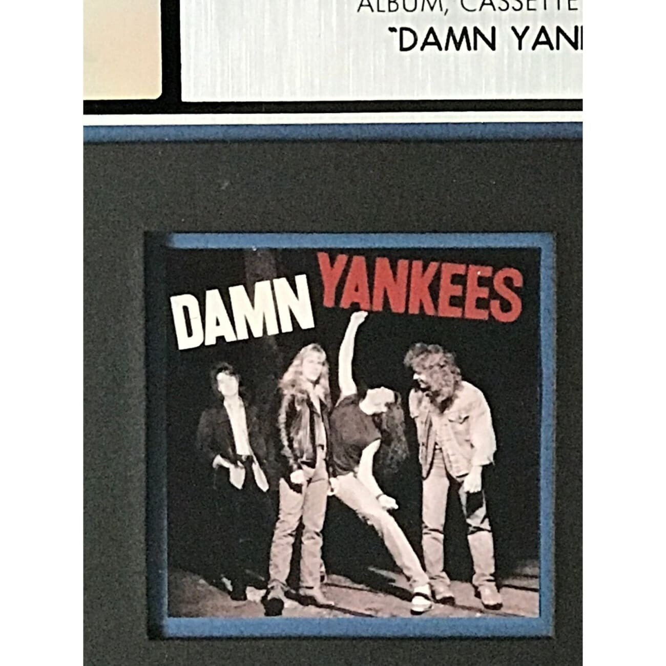 Damn Yankees RIAA Platinum Award Signed by Band with BAS COA - Authentic Collectible for Music Fans & Memorabilia Enthusiasts