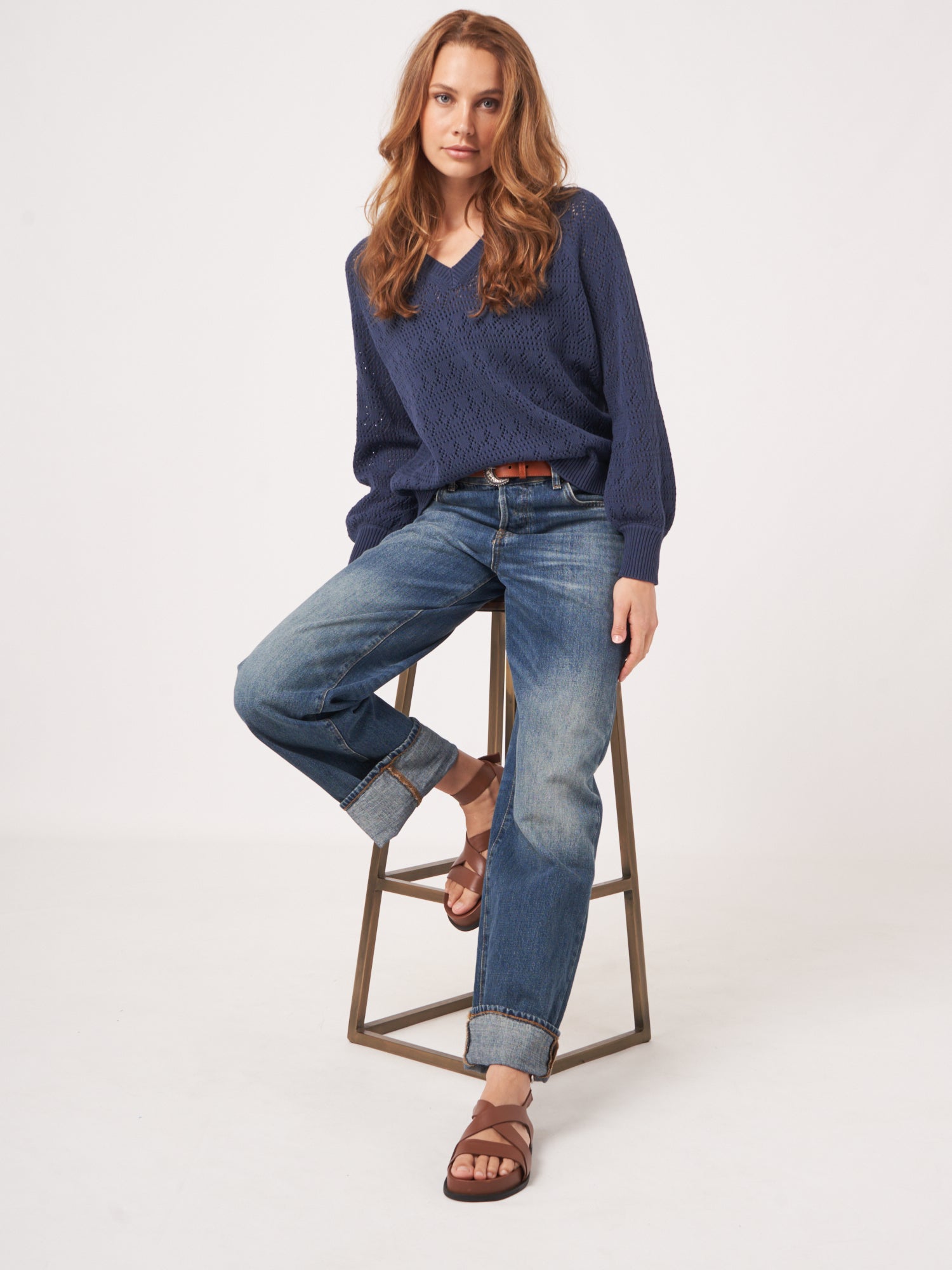 Cozy Knitted Pullover Sweater for Women - Soft Long Sleeve Winter Warm Casual Tops - Perfect for Cold Weather, Office Wear & Weekend Outfits