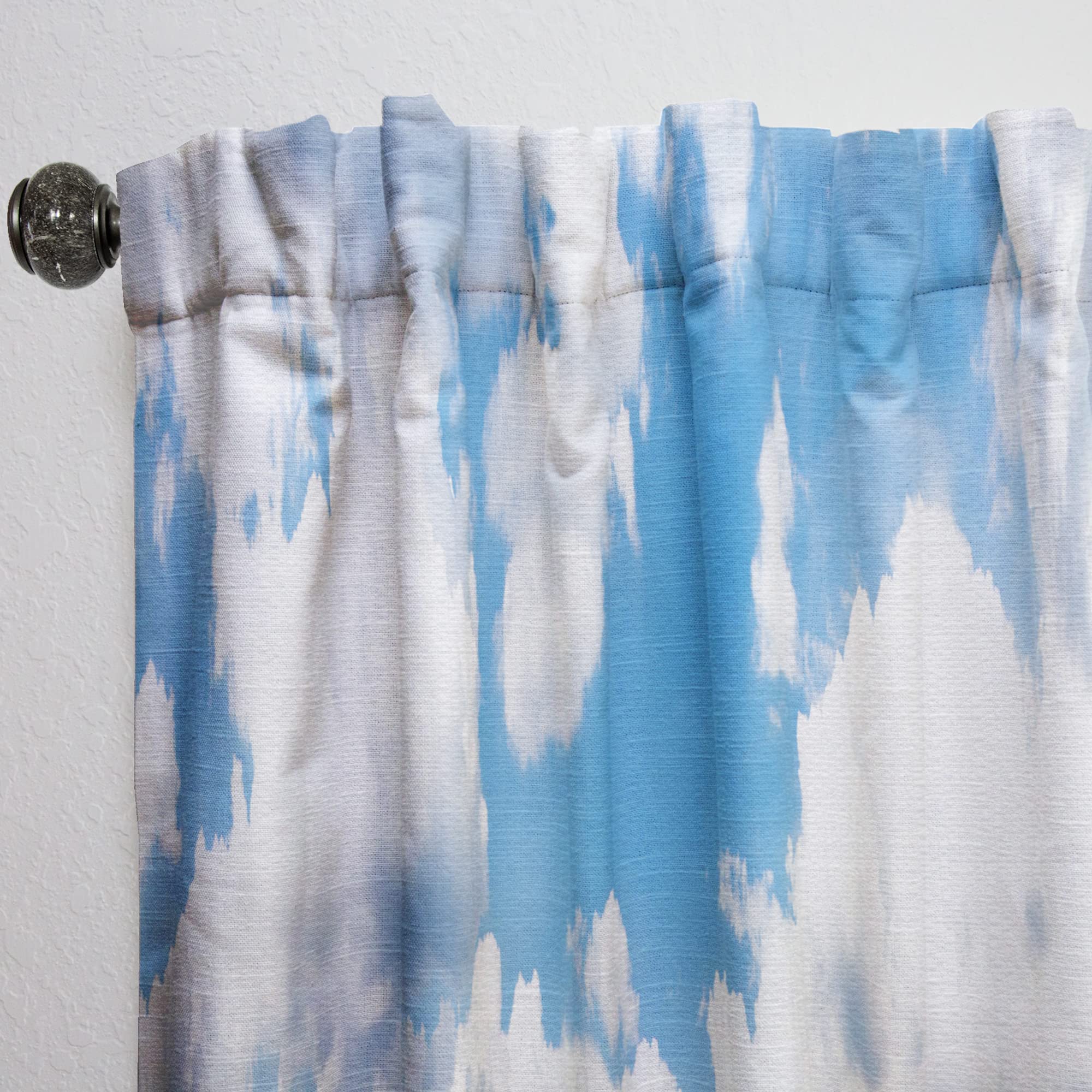 Sunny Day Cloud River Thermal Insulated Curtains - Single Panel 52x108 Inches - Blackout Drapes for Bedroom & Living Room - Perfect for Home Decor, Privacy & Temperature Control
