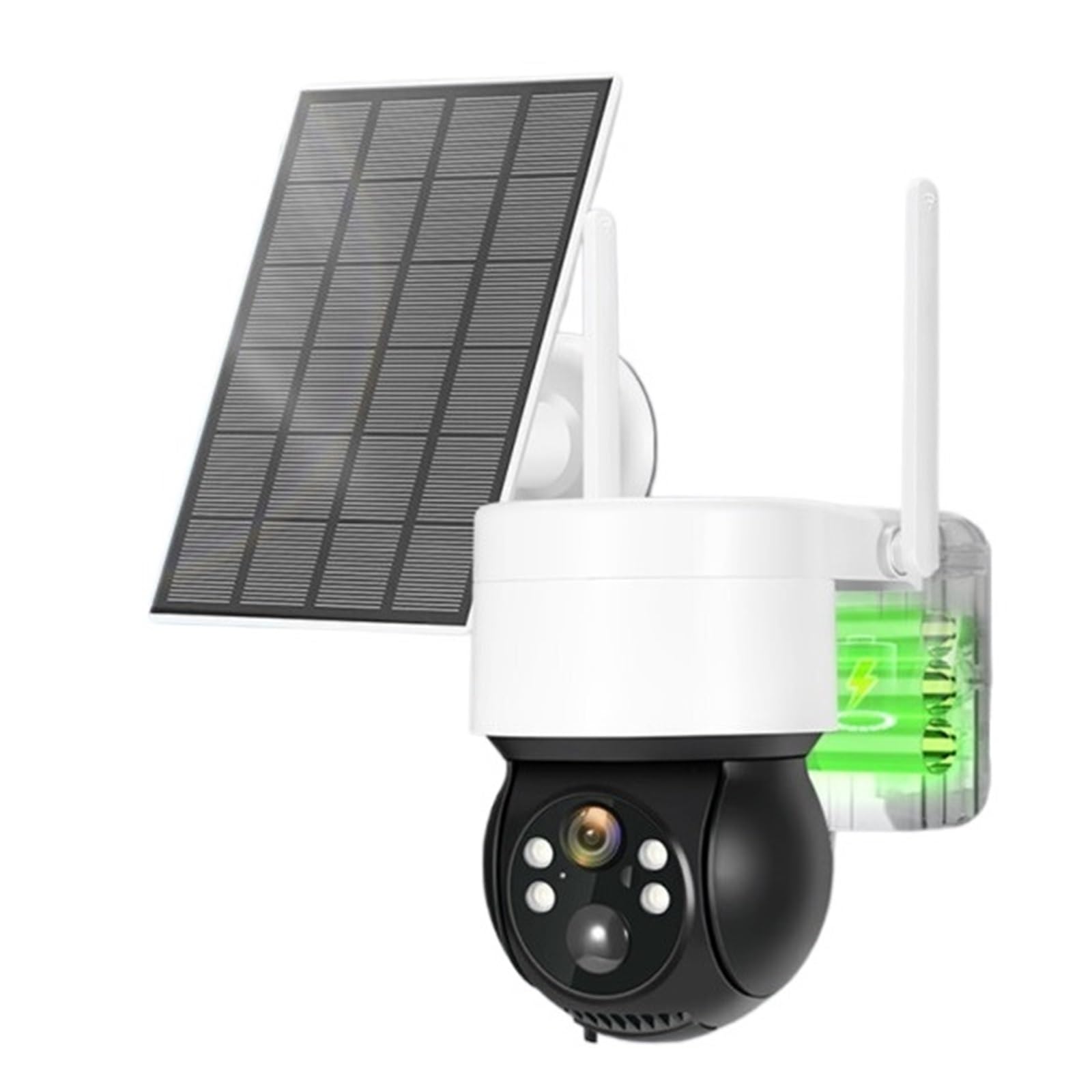JOLIANE 2MP Solar CCTV Camera - Outdoor PTZ Security with Night Vision for Home Surveillance (WiFi Only)