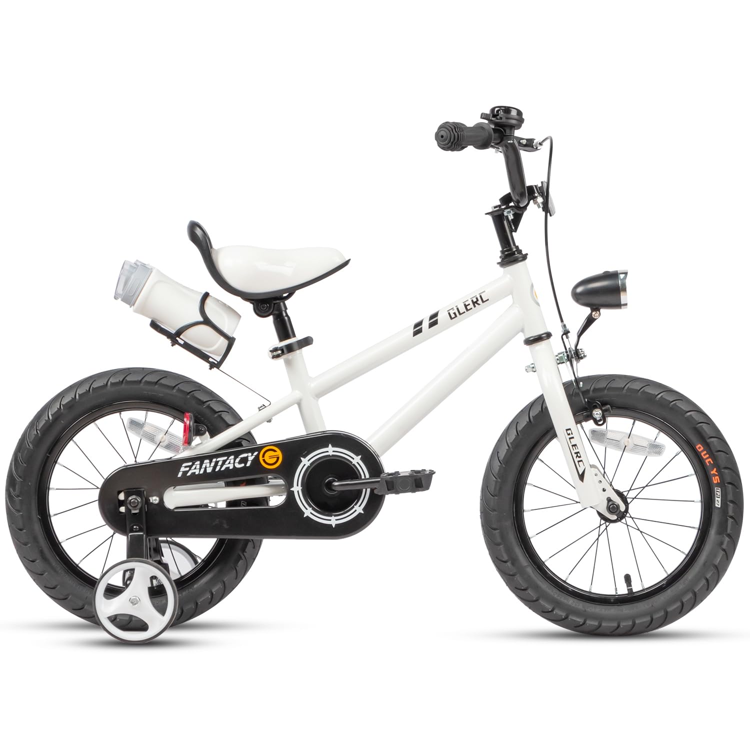Fantasy 12 14 16 18 20 Inch Kids Bicycle for Boys & Girls Ages 2-14 - Adjustable Training Wheels, LED Headlight & Water Bottle Holder - Multiple Color Options - Perfect for Neighborhood Rides, Park Adventures & Learning to Cycle